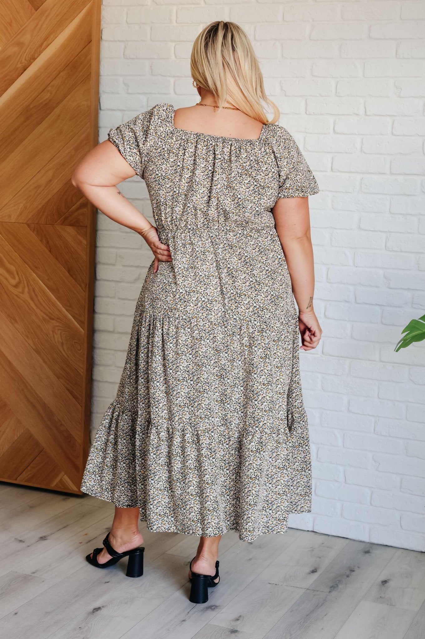A Moment of Love Balloon Sleeve Dress - Loving God