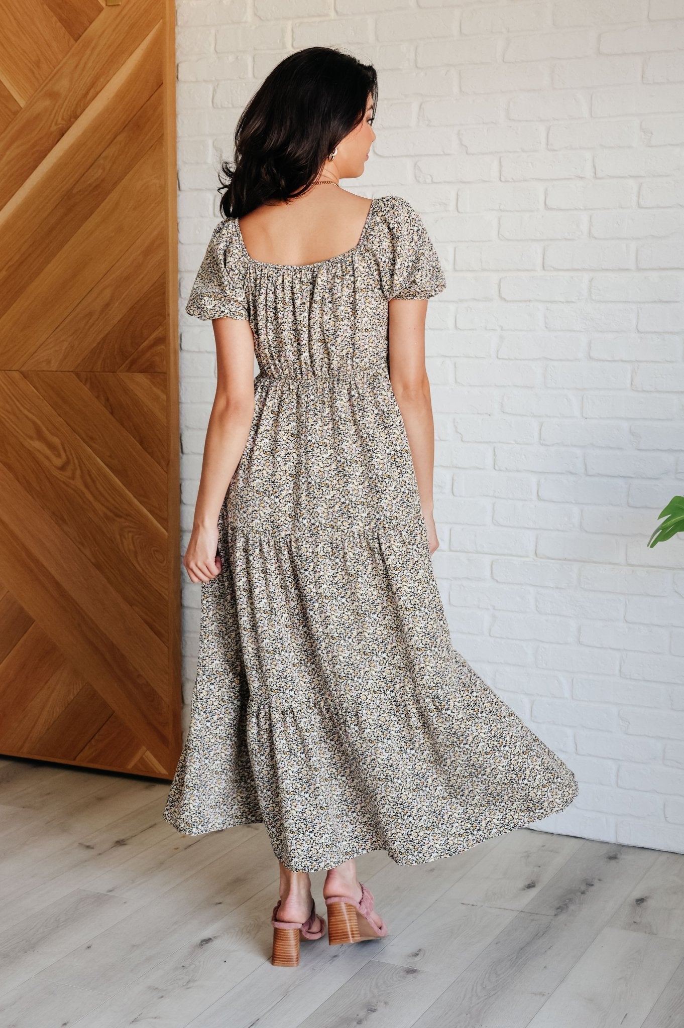 A Moment of Love Balloon Sleeve Dress - Loving God