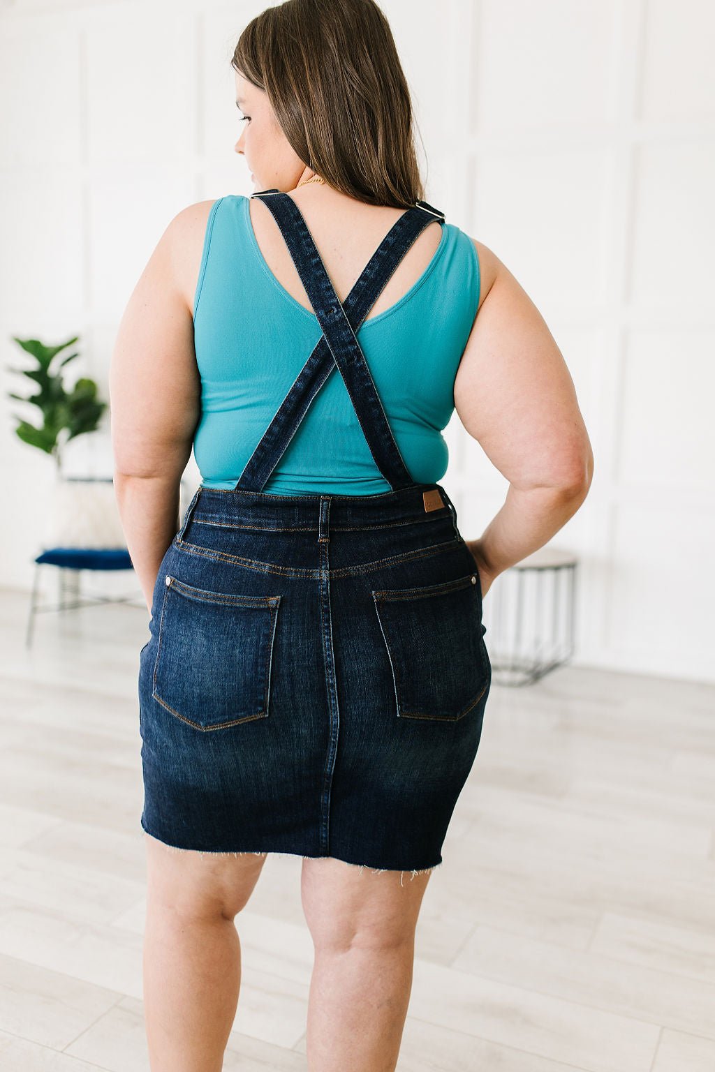 Agnes Denim Overall Dress - Loving God