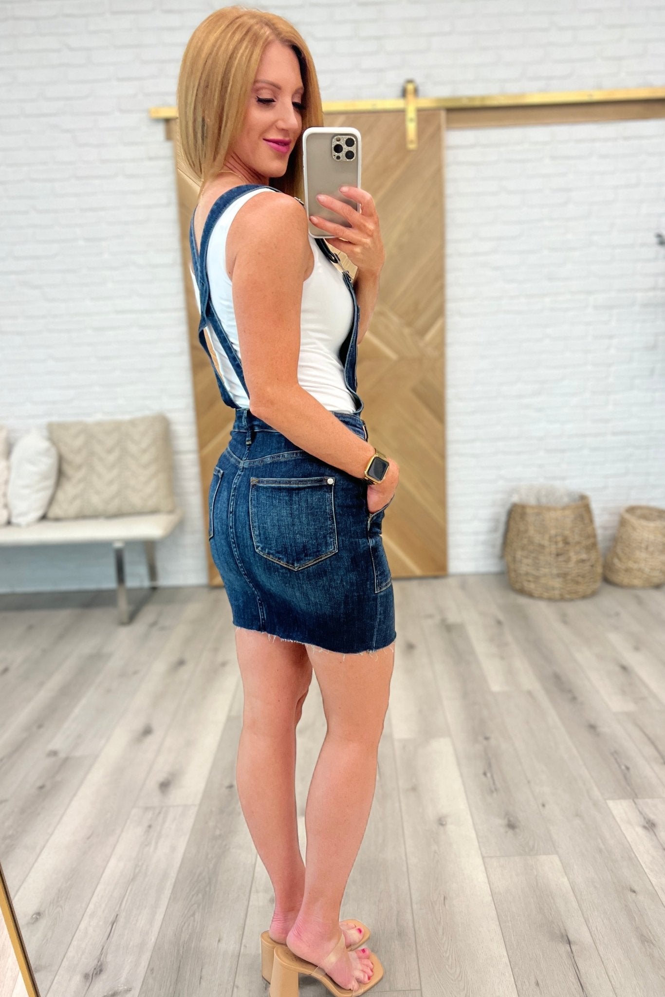 Agnes Denim Overall Dress - Loving God