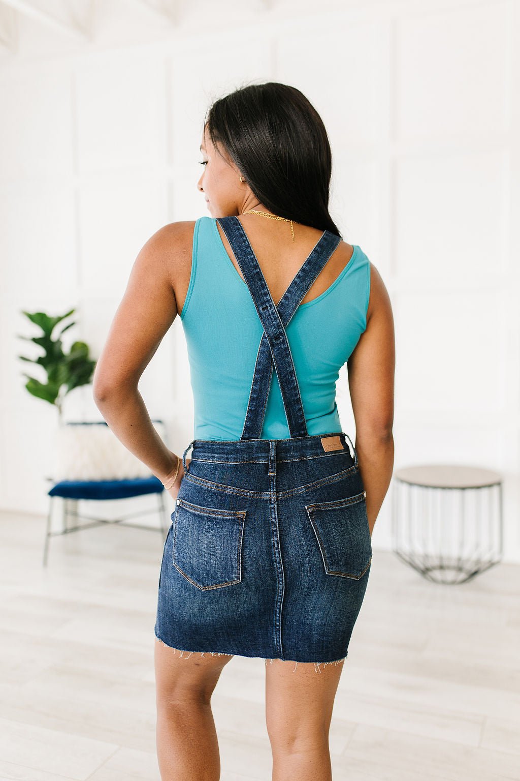 Agnes Denim Overall Dress - Loving God