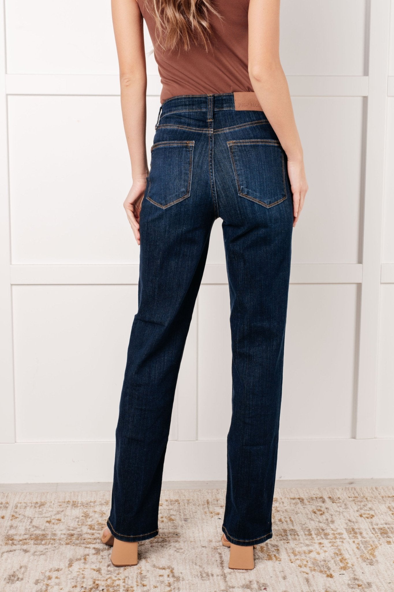 Alaina High Rise Classic Straight Jeans - Loving God