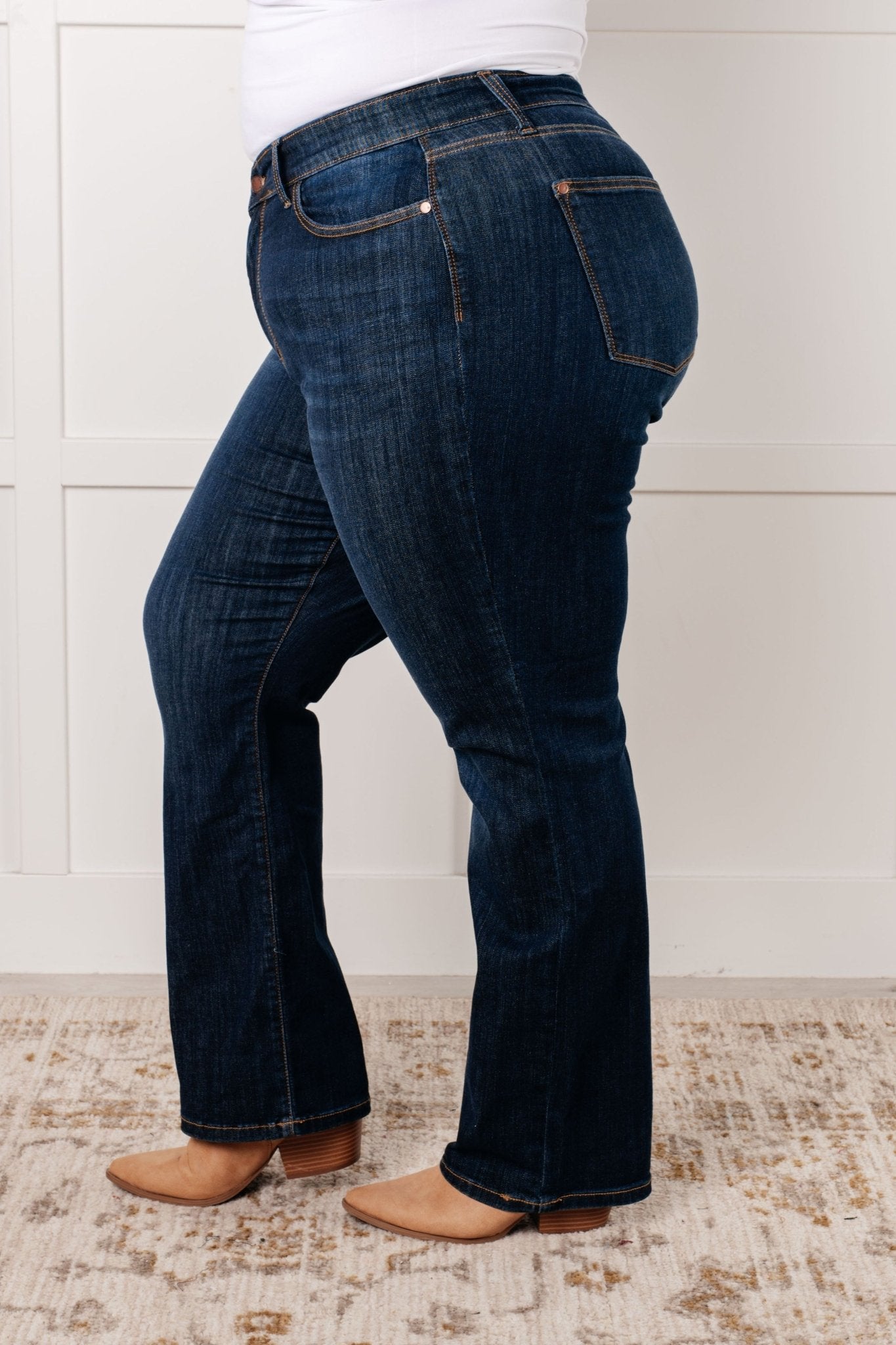Alaina High Rise Classic Straight Jeans - Loving God