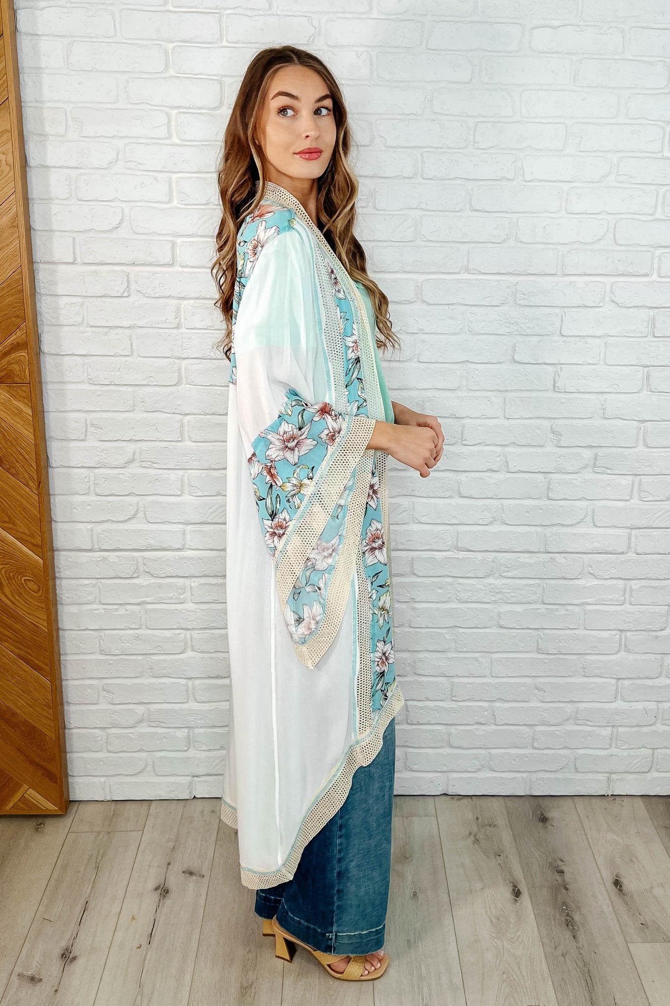 Always Flowing Open Front High Low Cardigan - Loving God