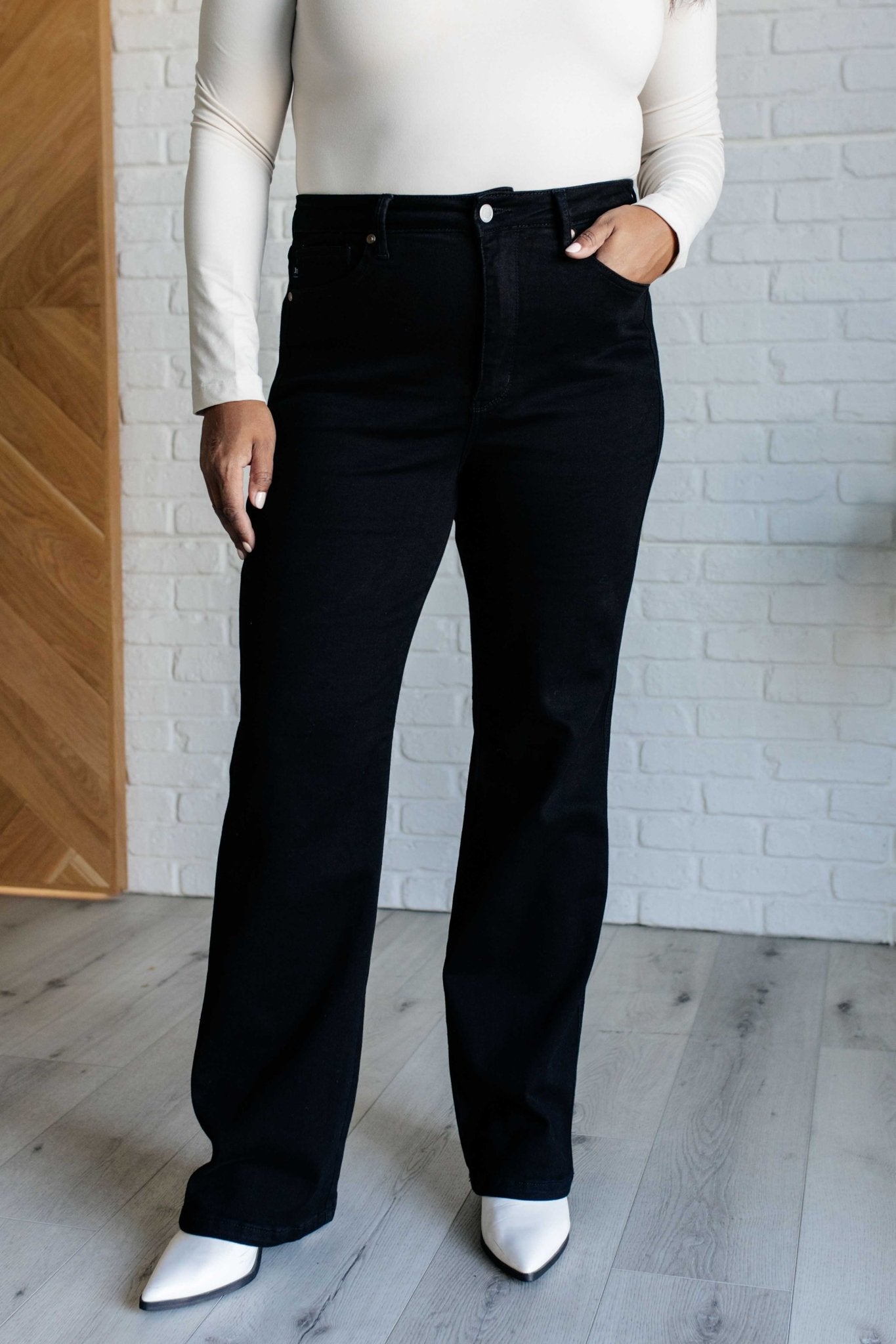 Angelica High Rise Control Top Classic Straight Jeans - Loving God