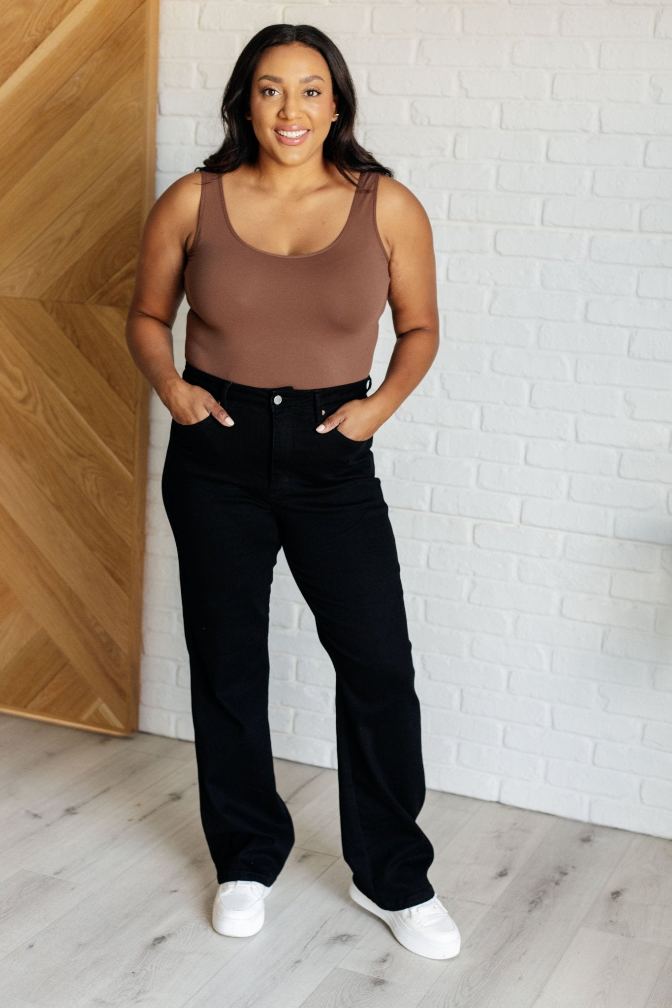 Angelica High Rise Control Top Classic Straight Jeans - Loving God