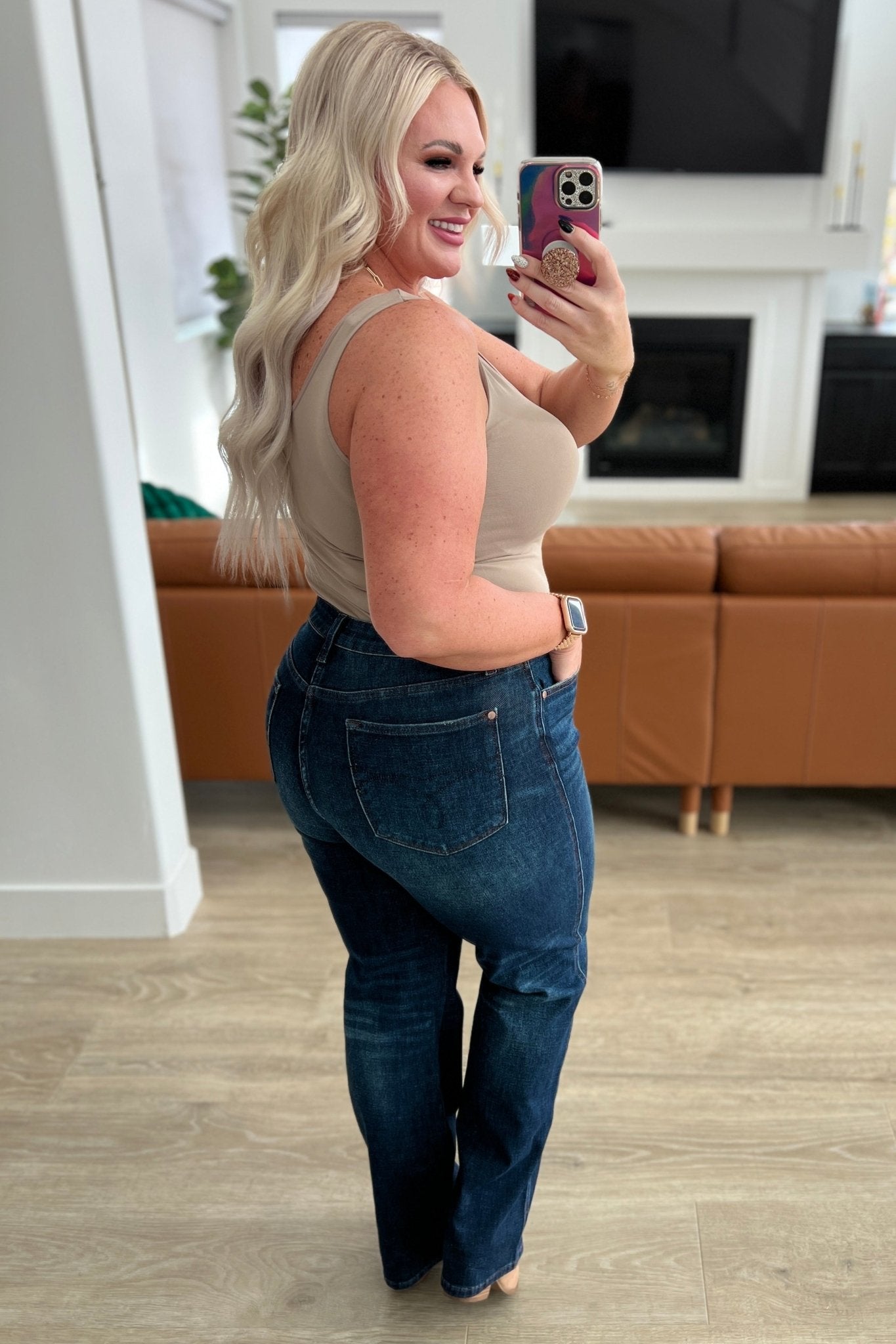 Arlo High Rise Button - Fly Straight Jeans - Loving God