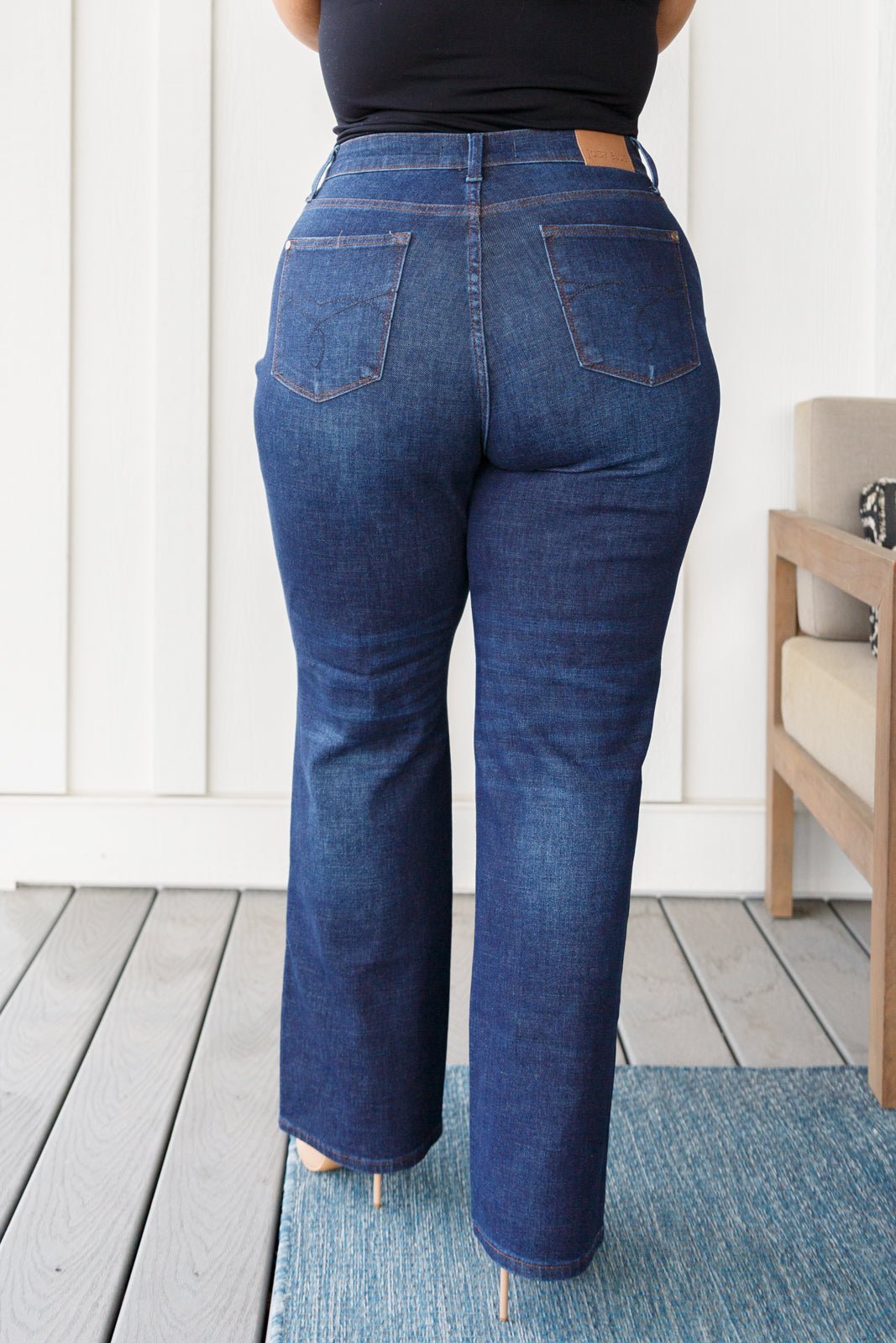 Arlo High Rise Button - Fly Straight Jeans - Loving God