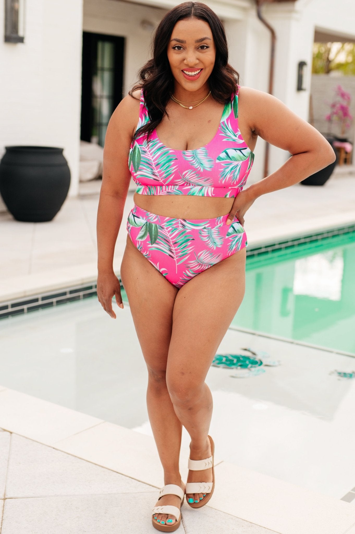 Barbados Tropical Print Swim Bottoms - Loving God