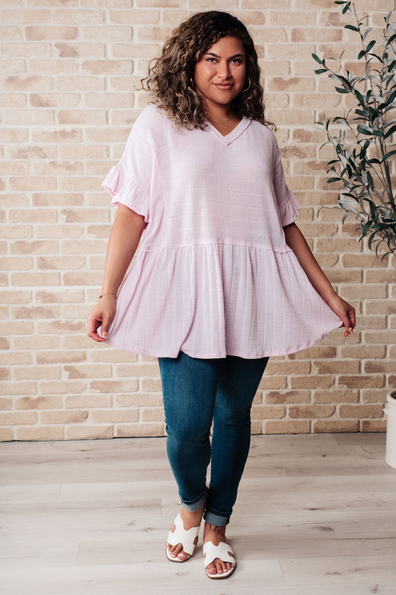 Can't Find the Words V - Neck Blouse - Loving God