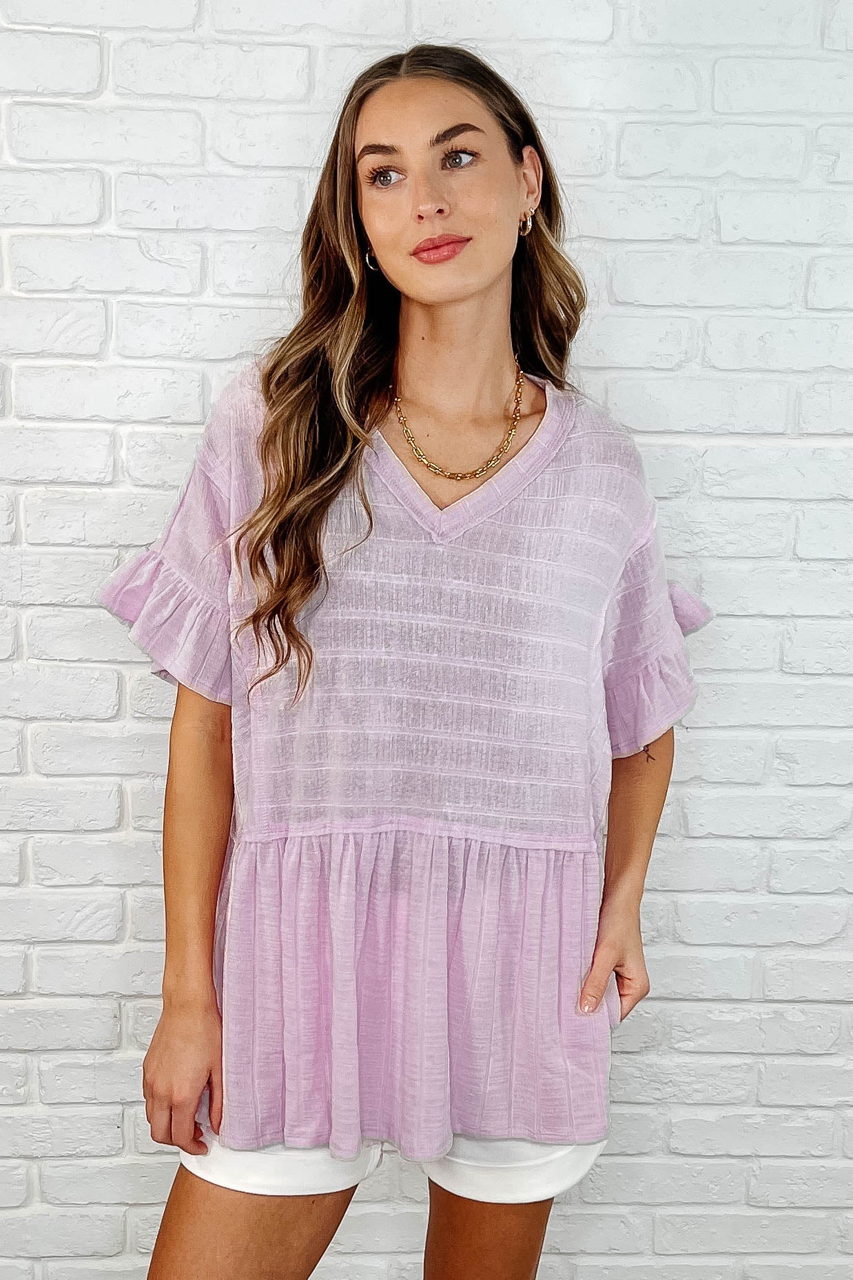 Can't Find the Words V - Neck Blouse - Loving God
