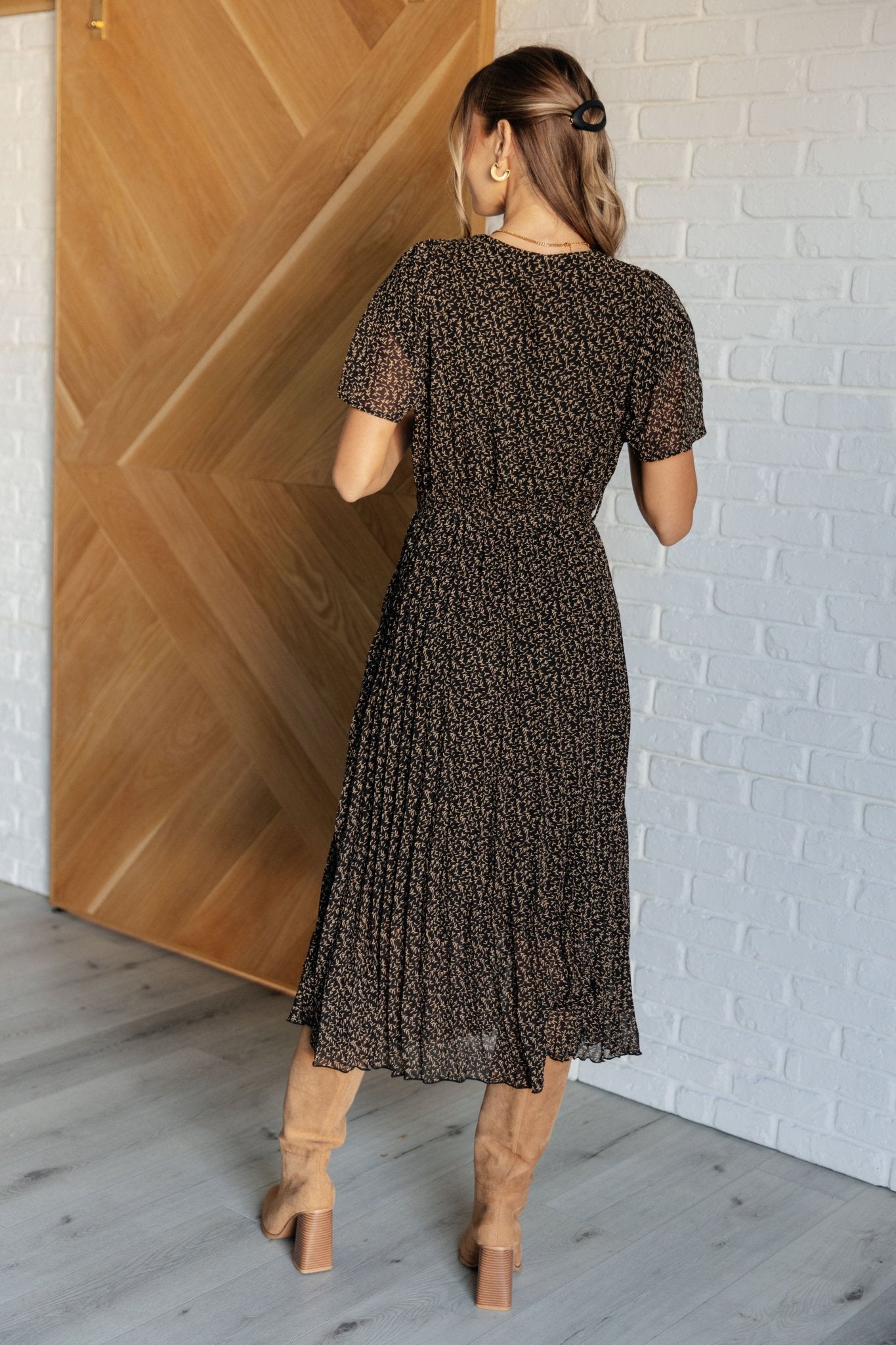 Cause a Scene Surplice Neck Dress - Loving God