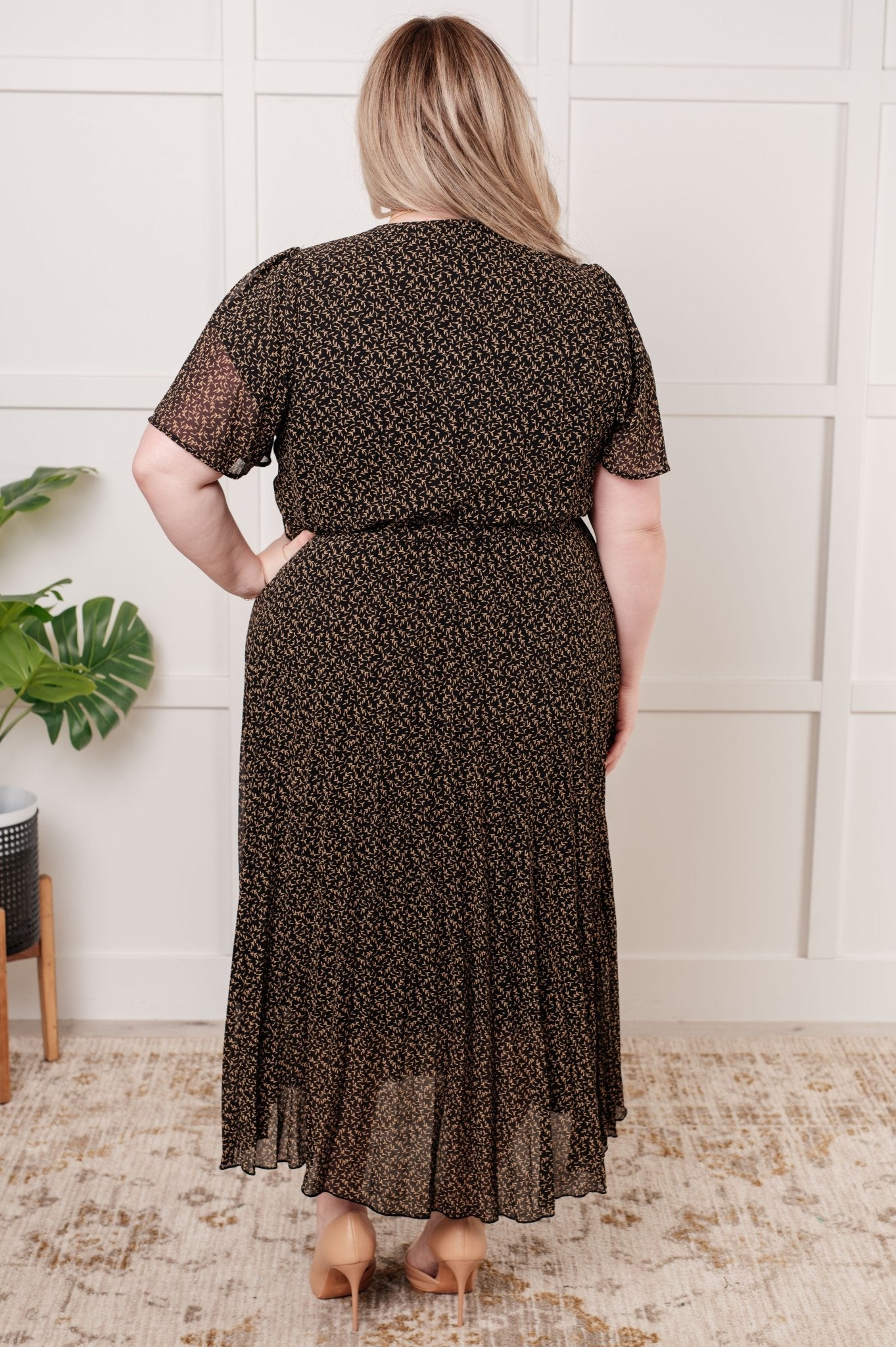 Cause a Scene Surplice Neck Dress - Loving God