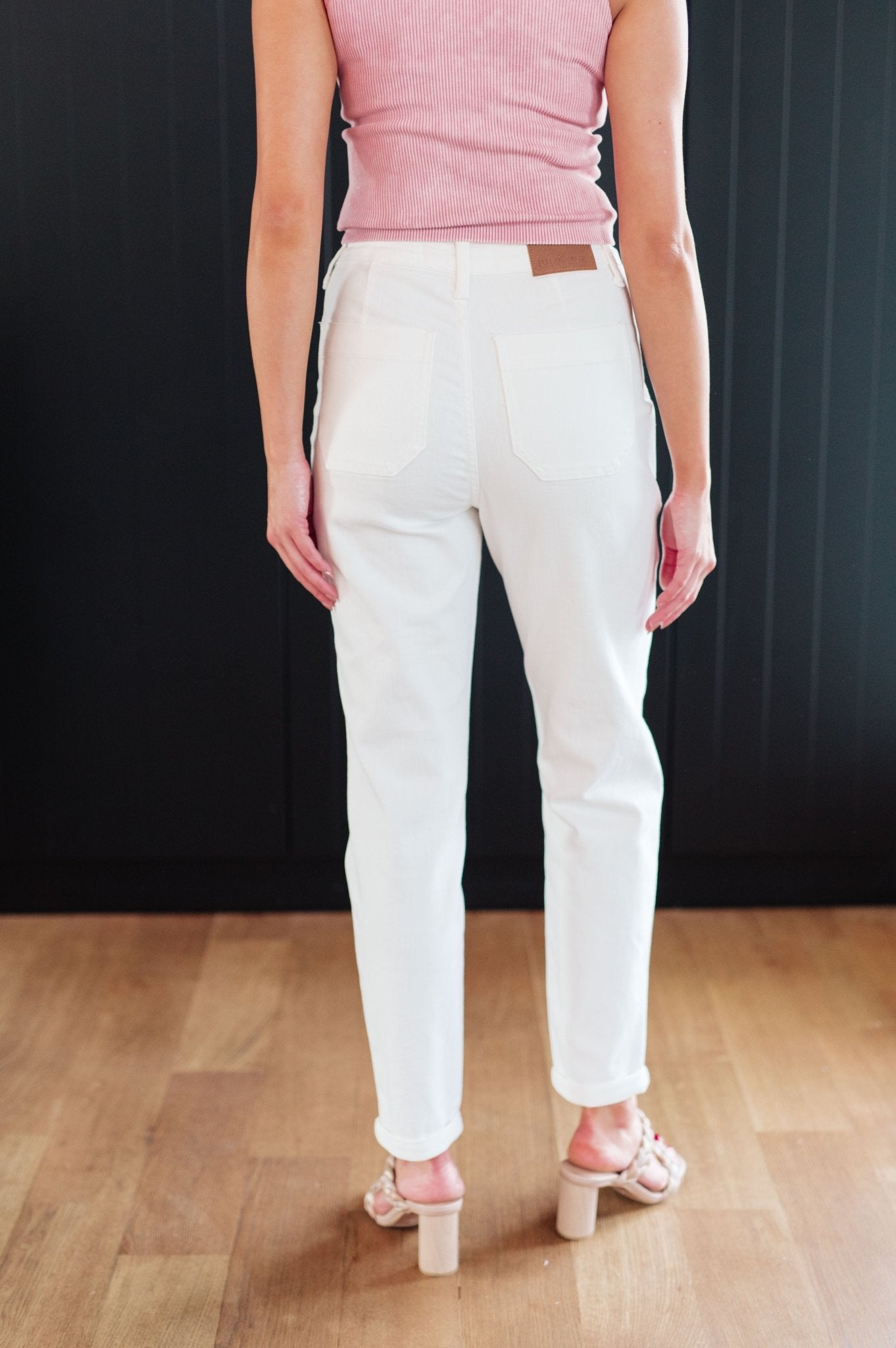 Charlene High Rise Jogger in Ecru - Loving God