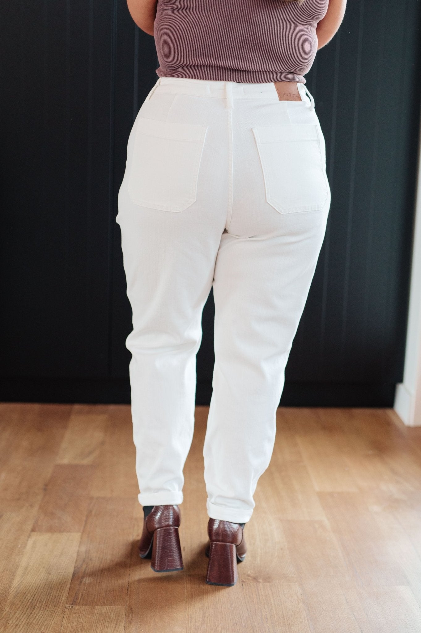 Charlene High Rise Jogger in Ecru - Loving God