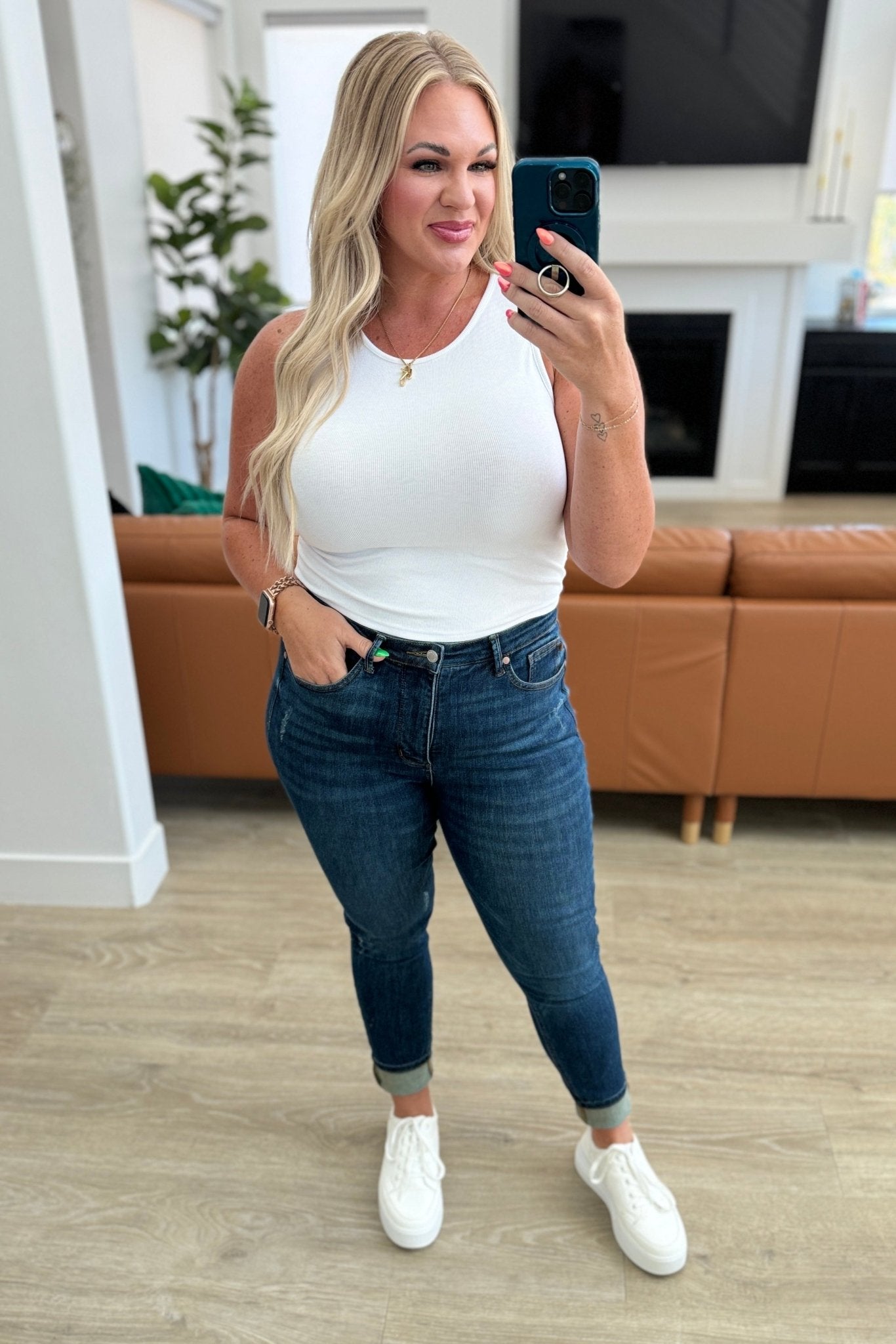 Cora High Rise Control Top Skinny Jeans - Loving God