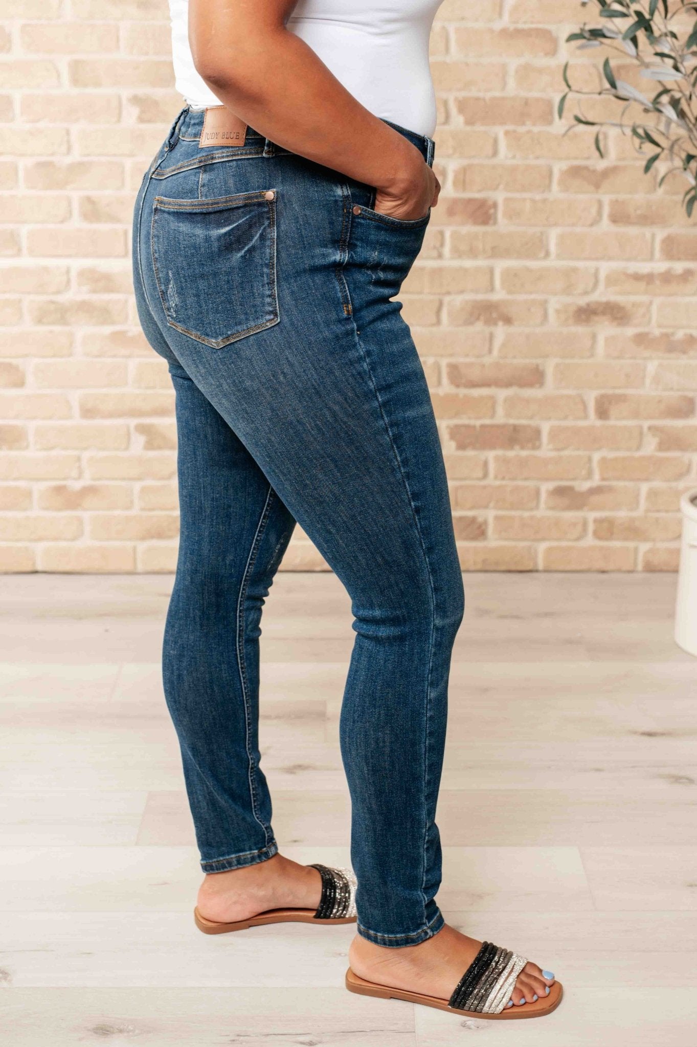 Cora High Rise Control Top Skinny Jeans - Loving God