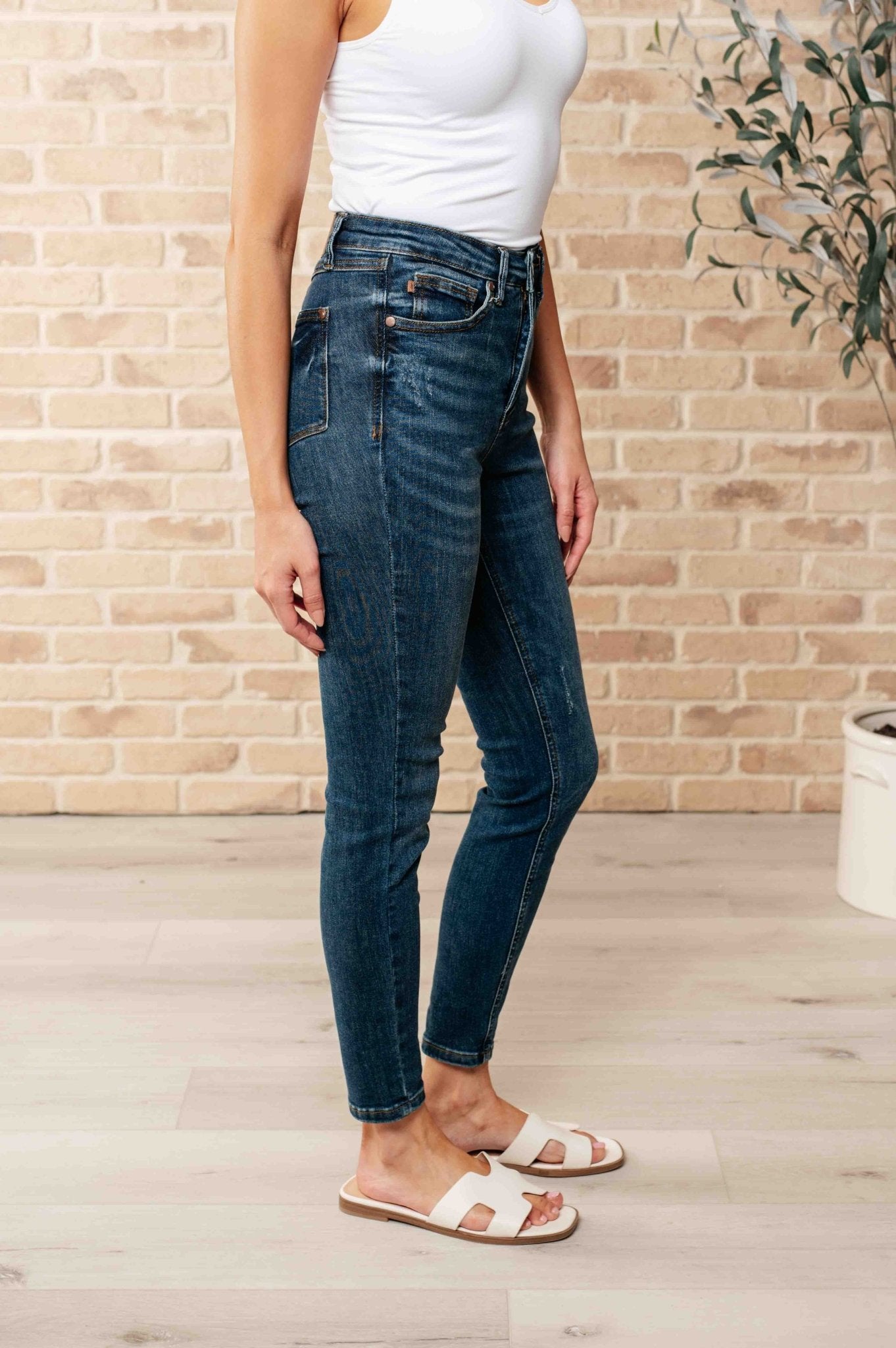 Cora High Rise Control Top Skinny Jeans - Loving God