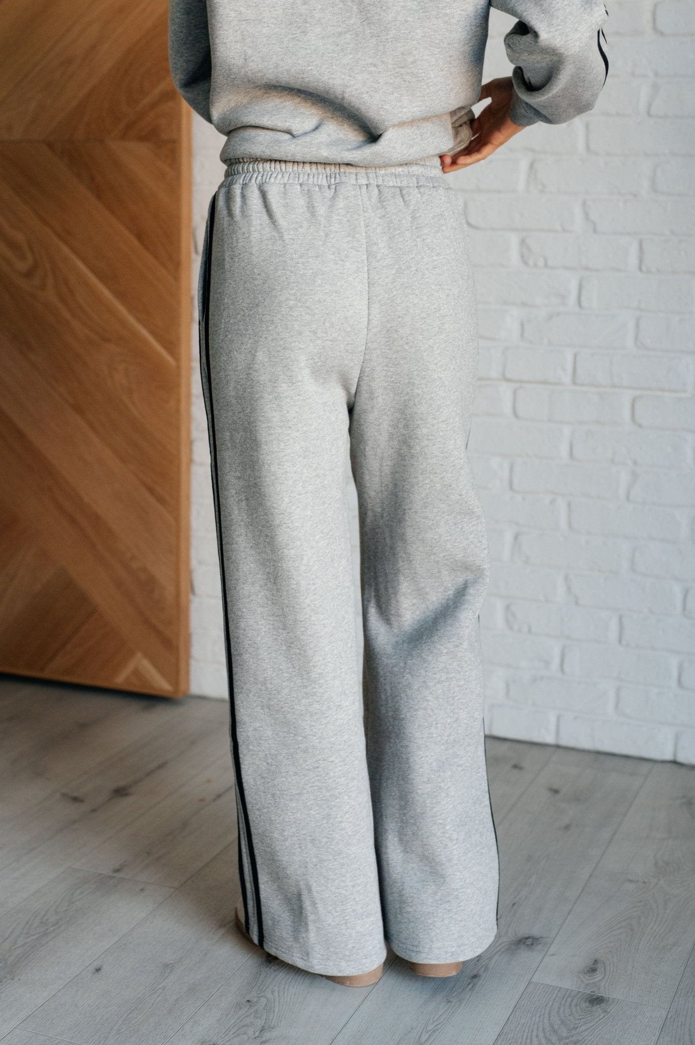 Don't Get Stuck Stripe Detail Sweatpants - Loving God