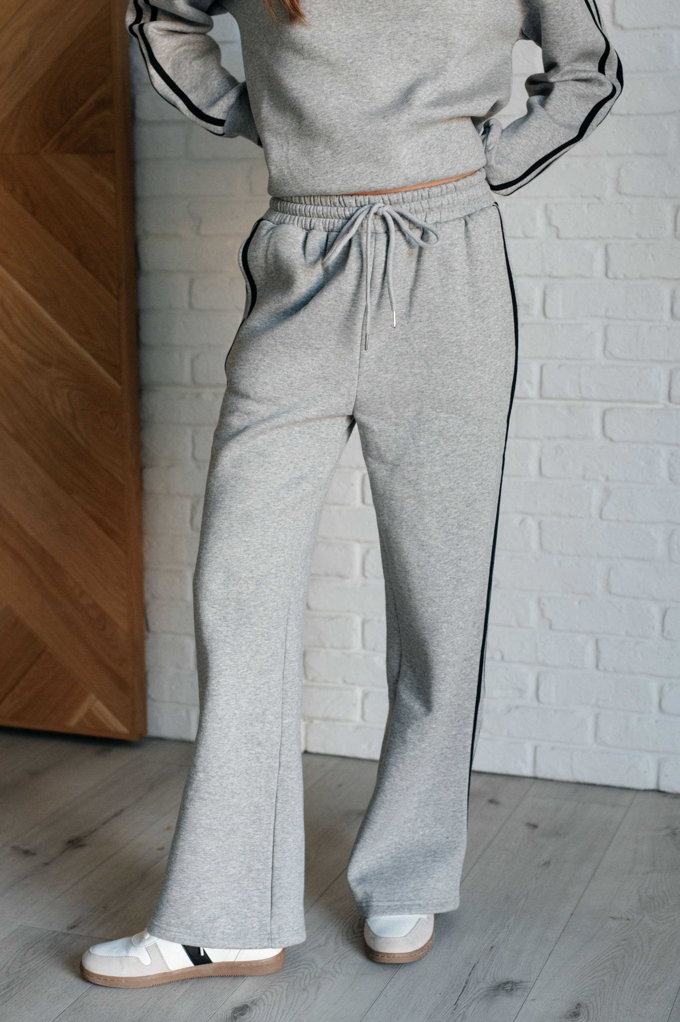 Don't Get Stuck Stripe Detail Sweatpants - Loving God
