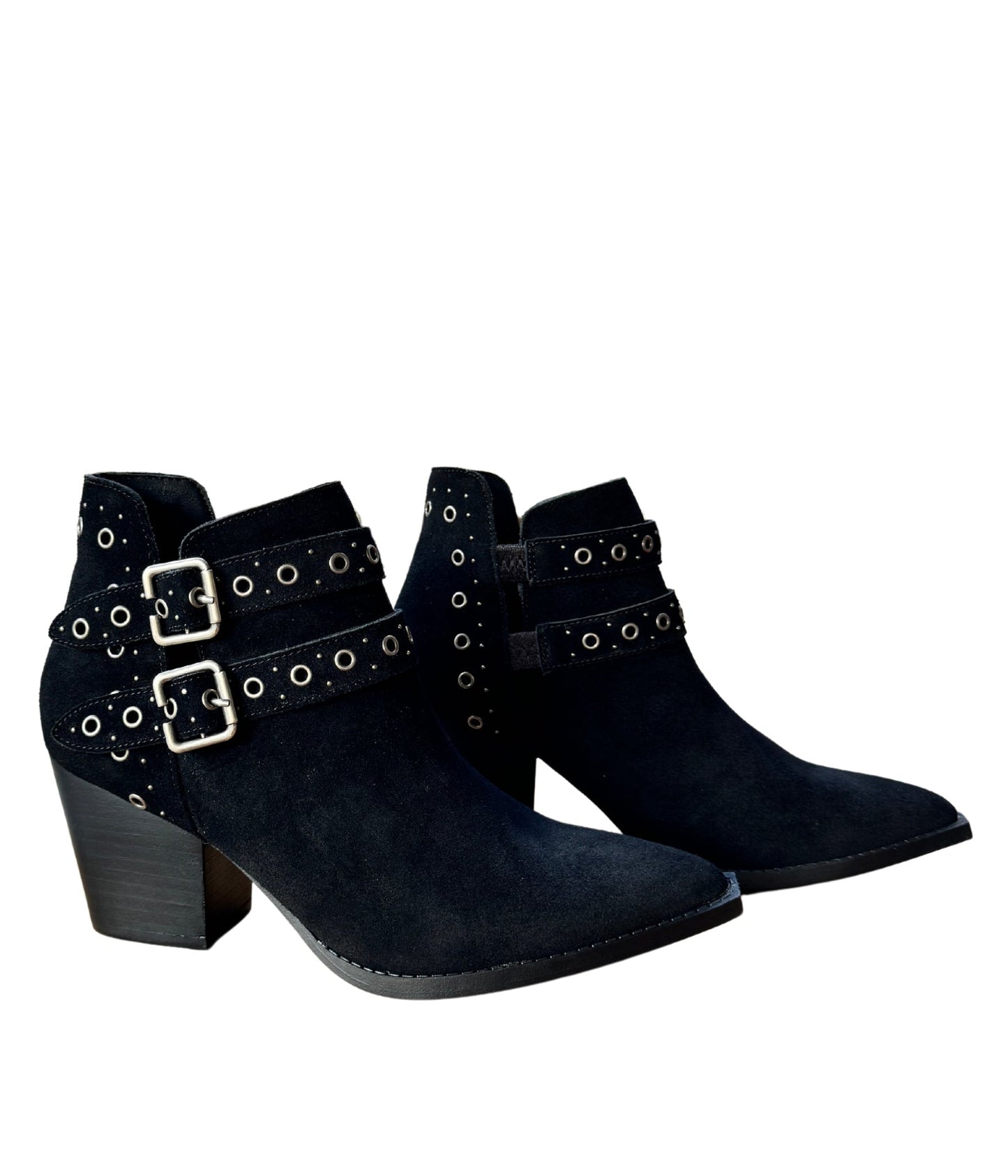 Elsa Leather Ankle Boot in Black - Loving God