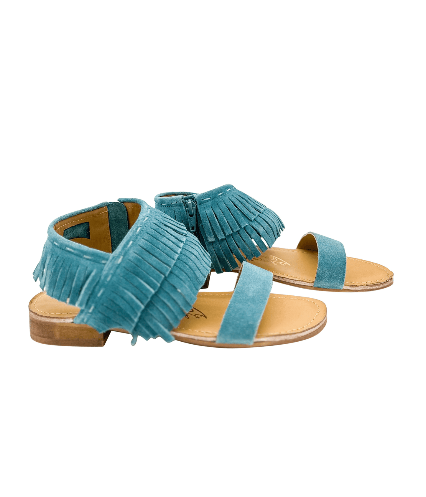 Fringe Star Sandal in Teal - Loving God