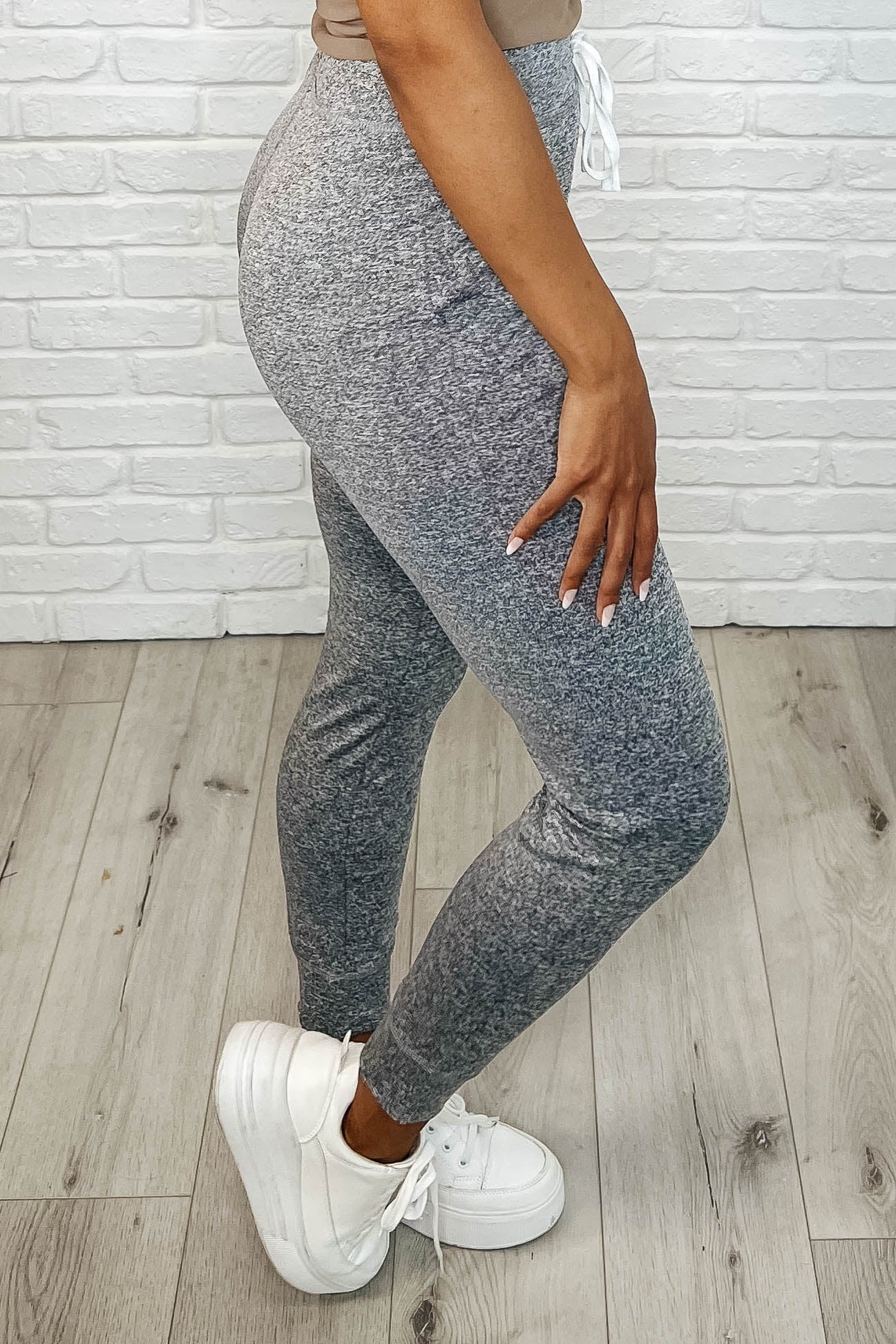 Giving the Run Around Joggers in Gray - Loving God