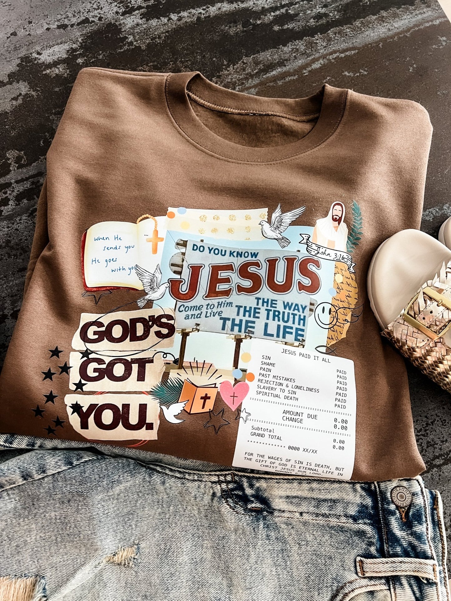 Gods Got You Crewneck Sweatshirt - Loving God