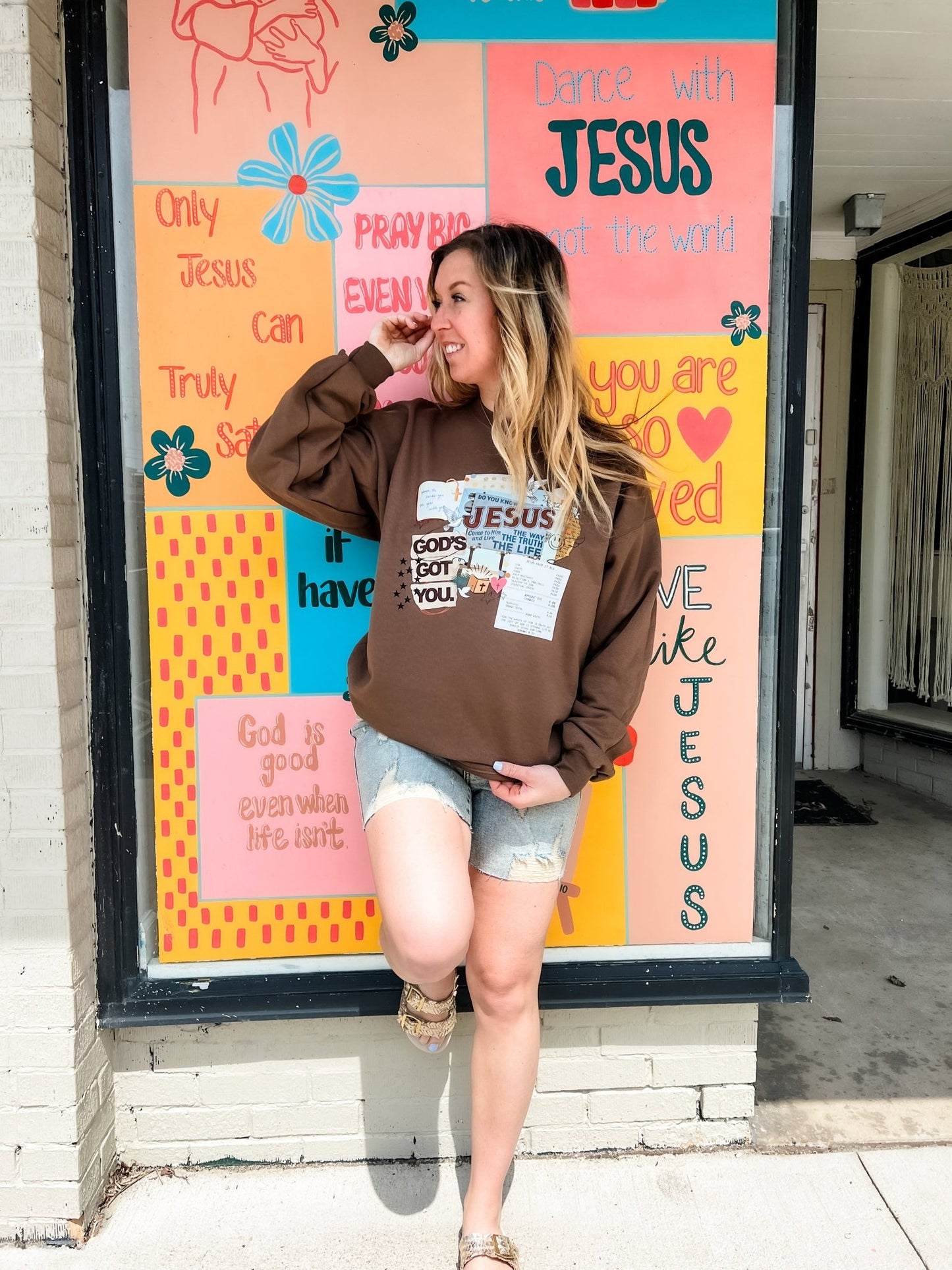 Gods Got You Crewneck Sweatshirt - Loving God