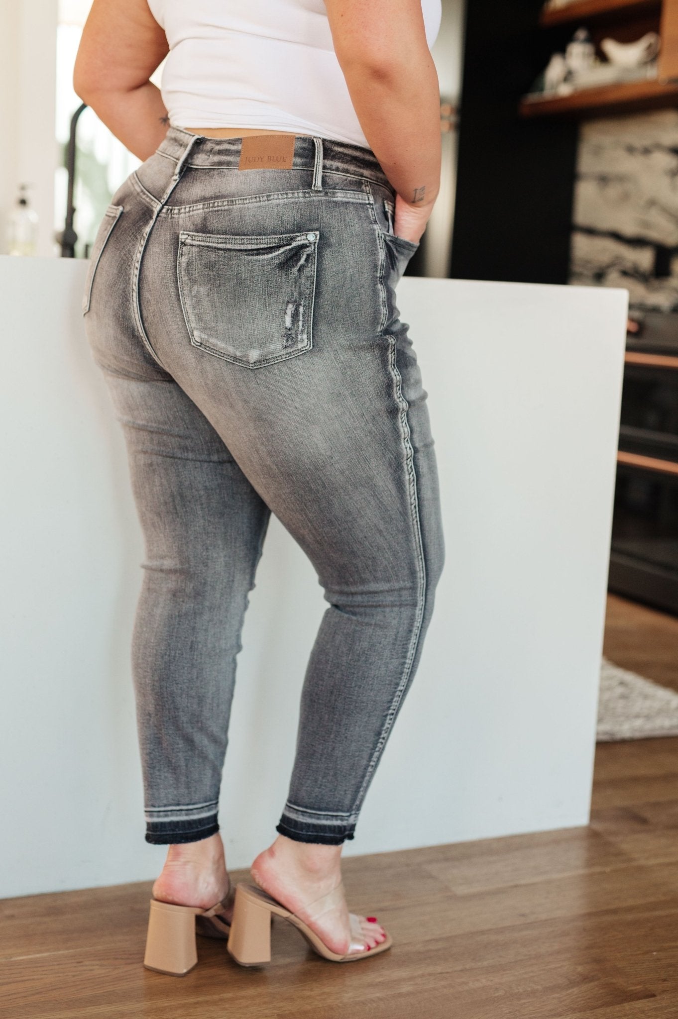 Hadley High Rise Control Top Release Hem Skinny - Loving God