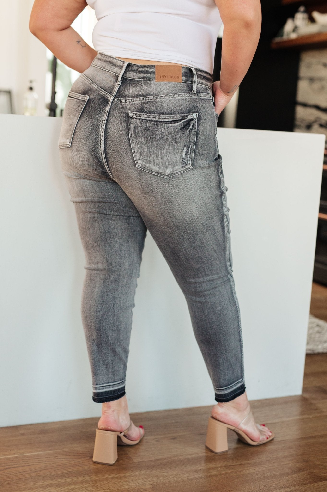 Hadley High Rise Control Top Release Hem Skinny - Loving God
