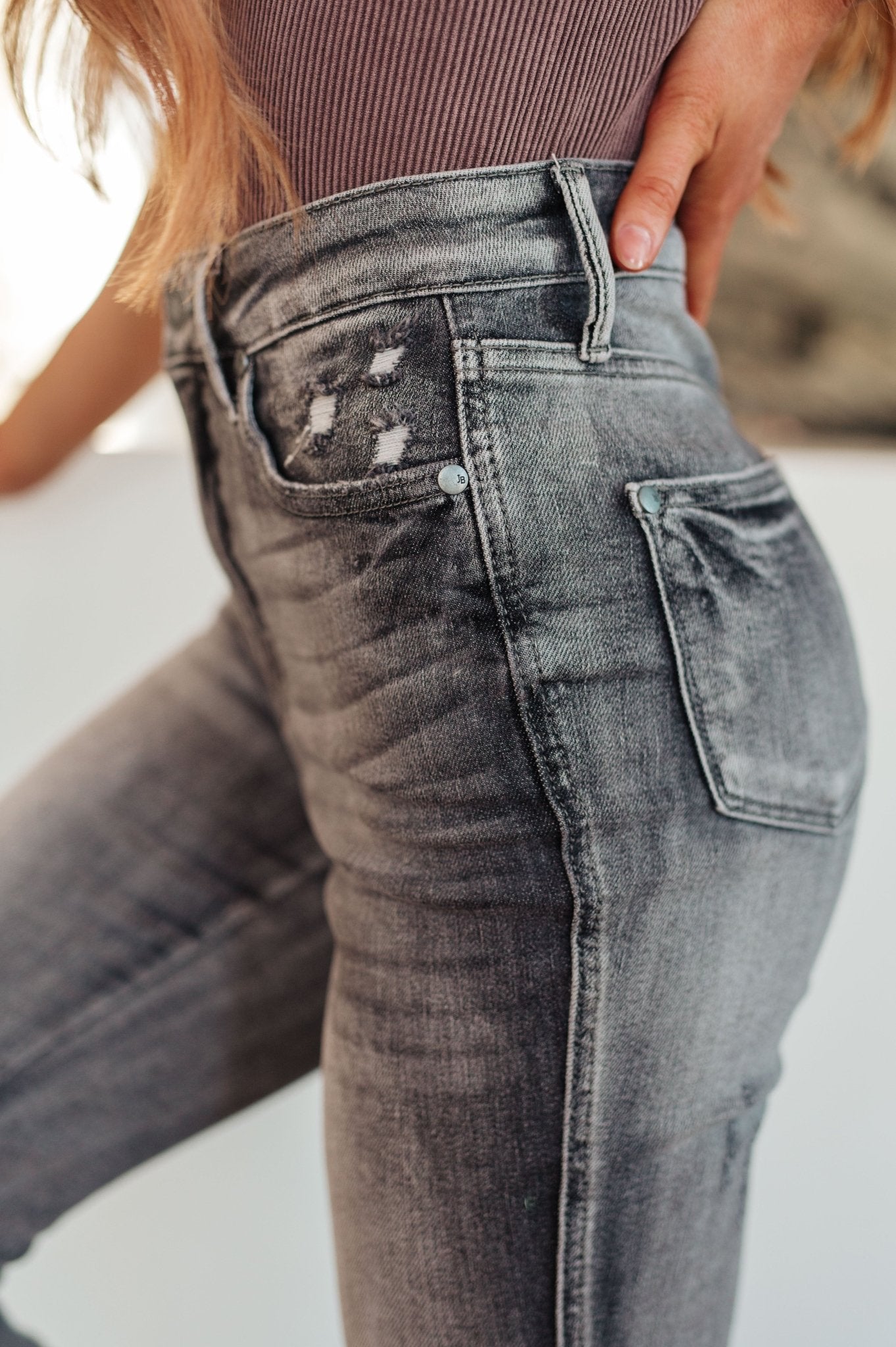 Hadley High Rise Control Top Release Hem Skinny - Loving God