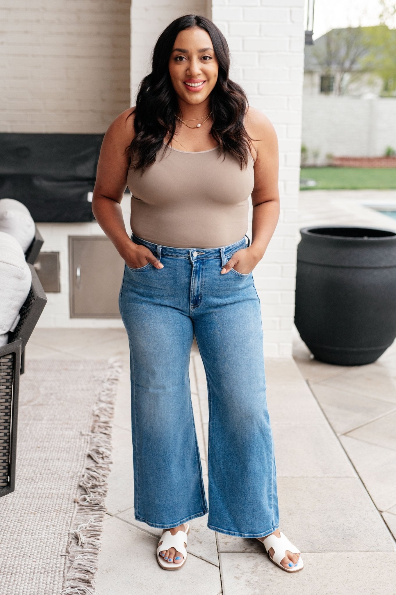 Hayes High Rise Wide Leg Crop Jeans - Loving God