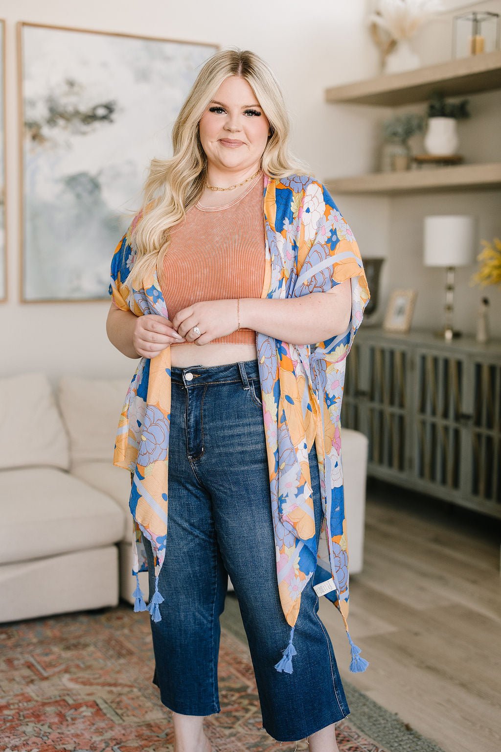 Hayes High Rise Wide Leg Crop Jeans - Loving God