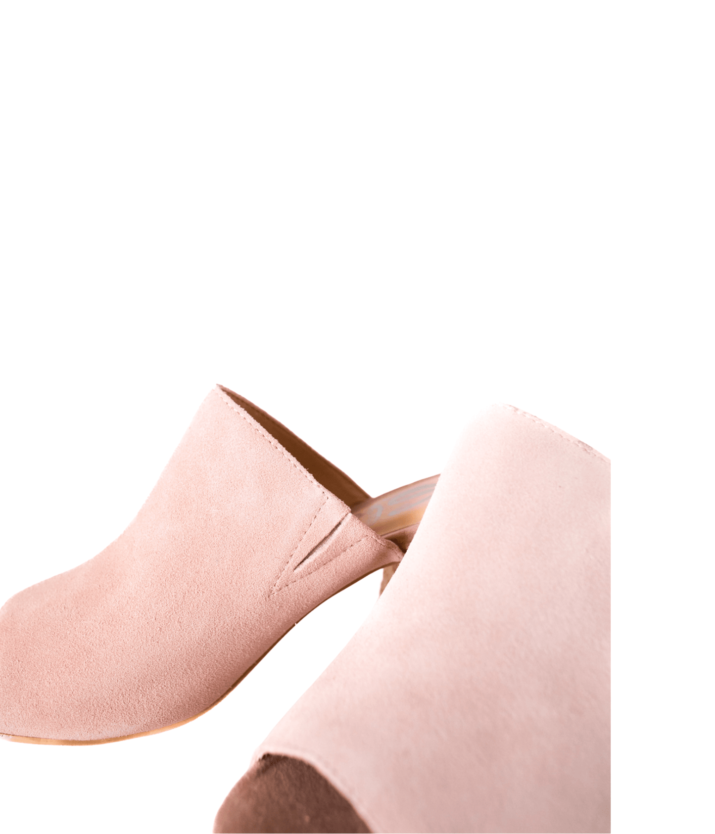 Helena Heeled Sandal in Blush Suede - Loving God
