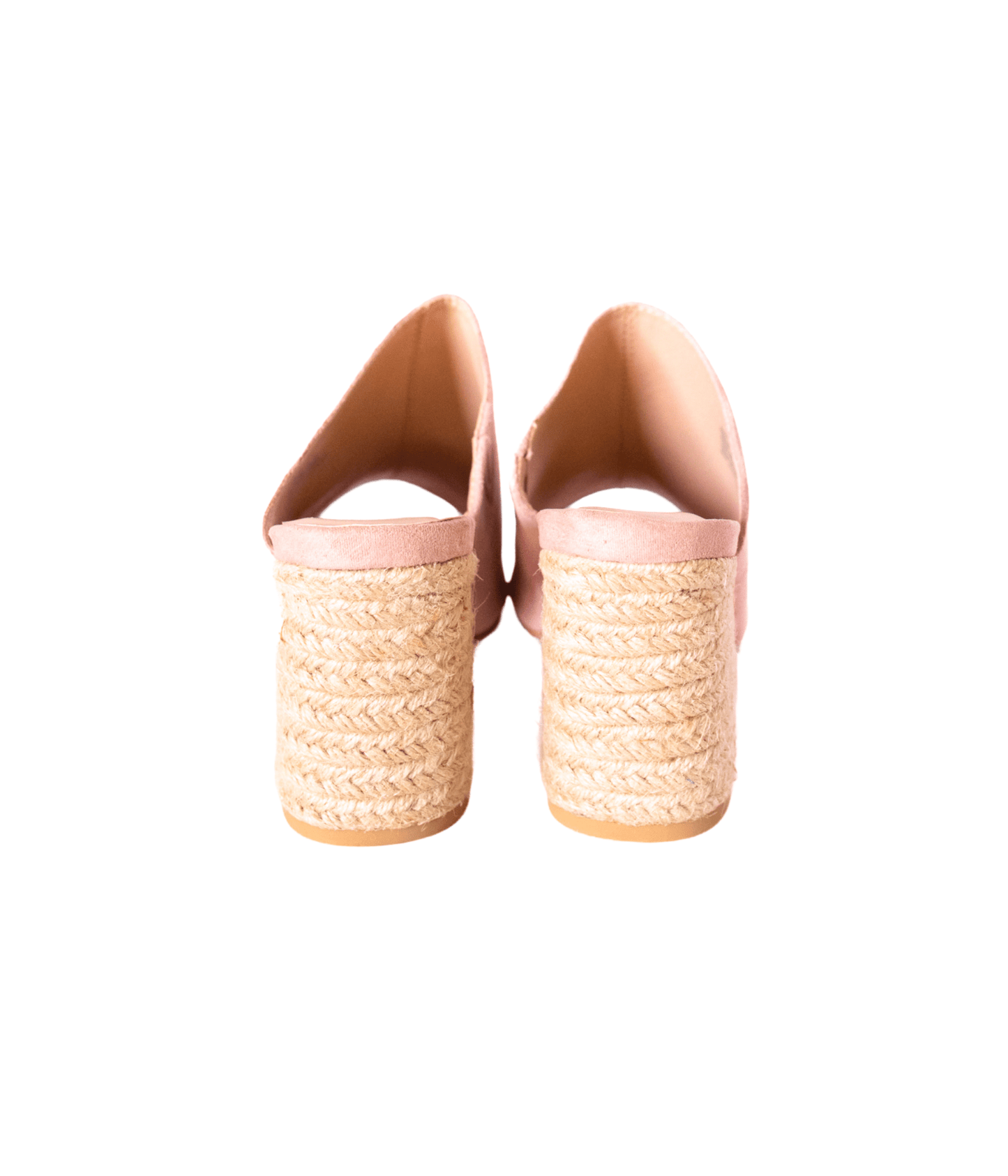 Helena Heeled Sandal in Blush Suede - Loving God