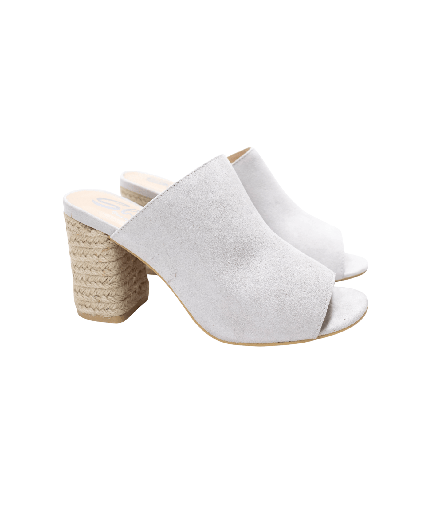 Helena Heeled Sandal in Ice Suede - Loving God