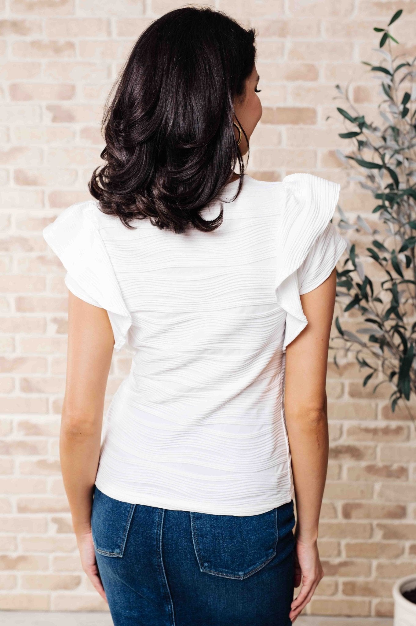 Highest Praise Ruffle Sleeve Blouse - Loving God