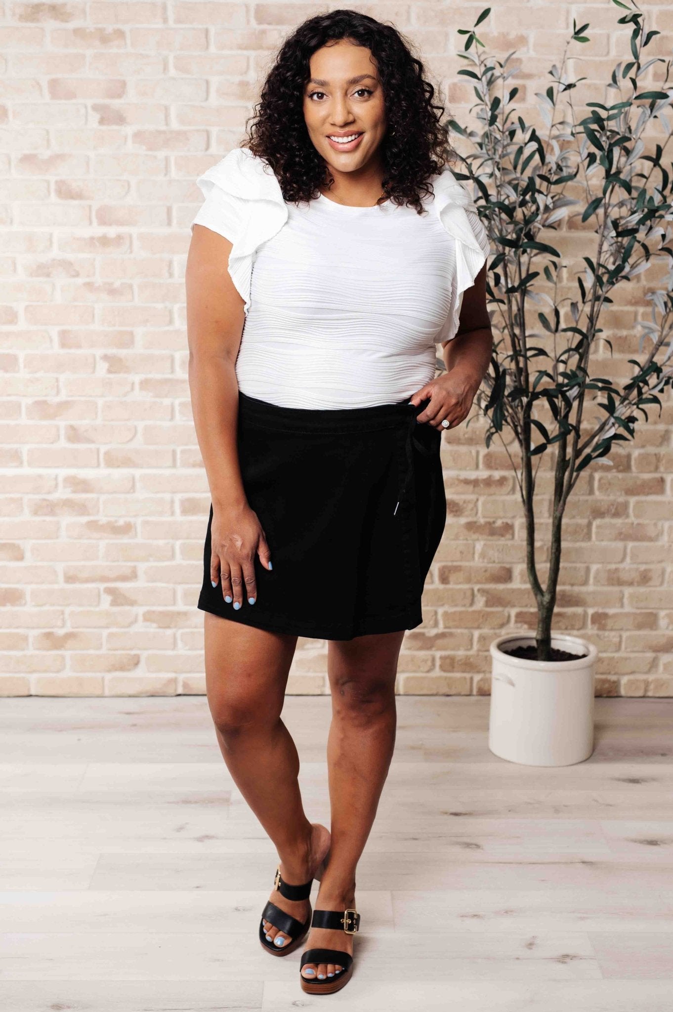 Highest Praise Ruffle Sleeve Blouse - Loving God