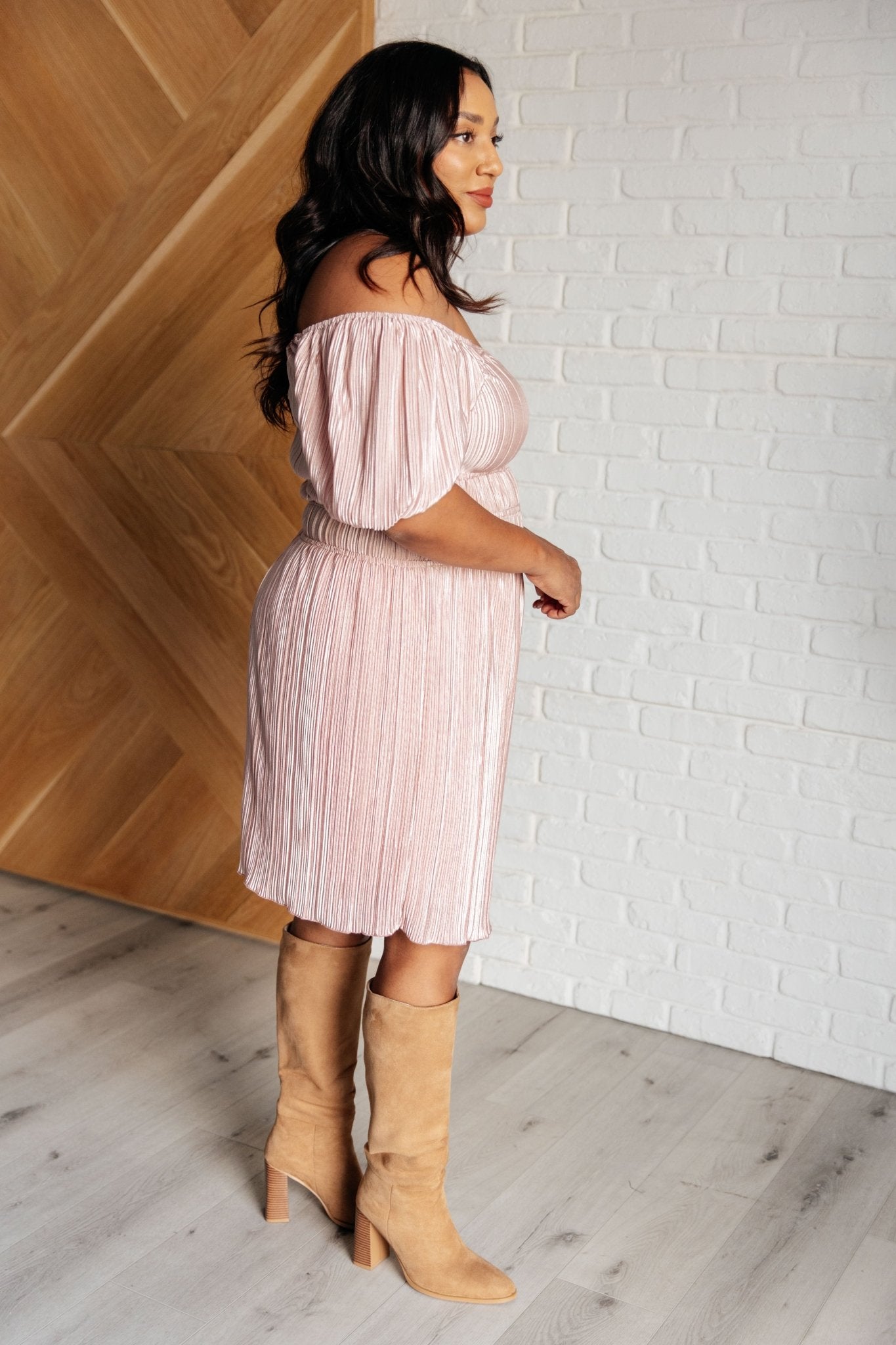 It's For the Aesthetic Balloon Sleeve Dress - Loving God