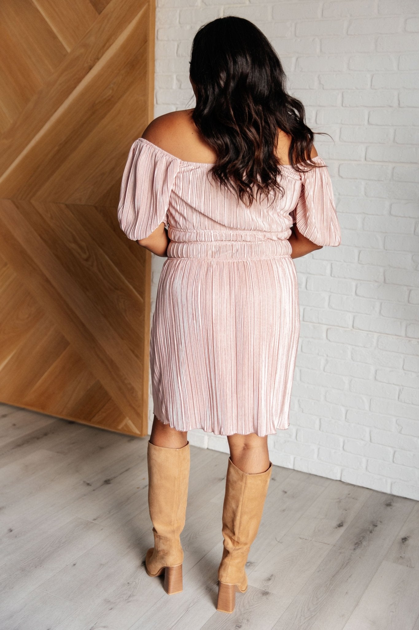 It's For the Aesthetic Balloon Sleeve Dress - Loving God