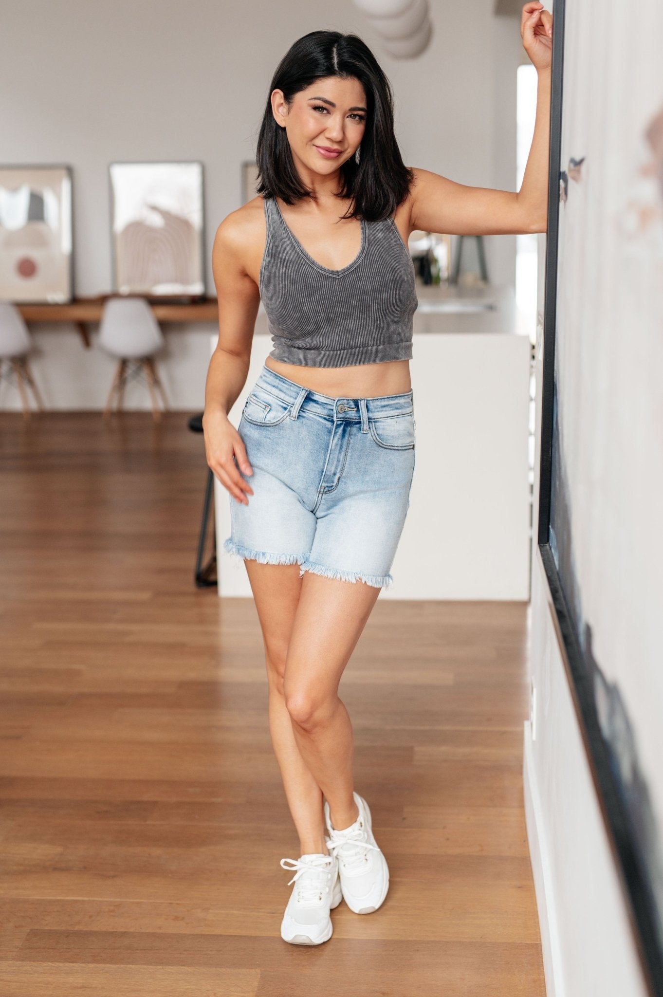 Jenny High Rise Cutoff Dad Shorts - Loving God