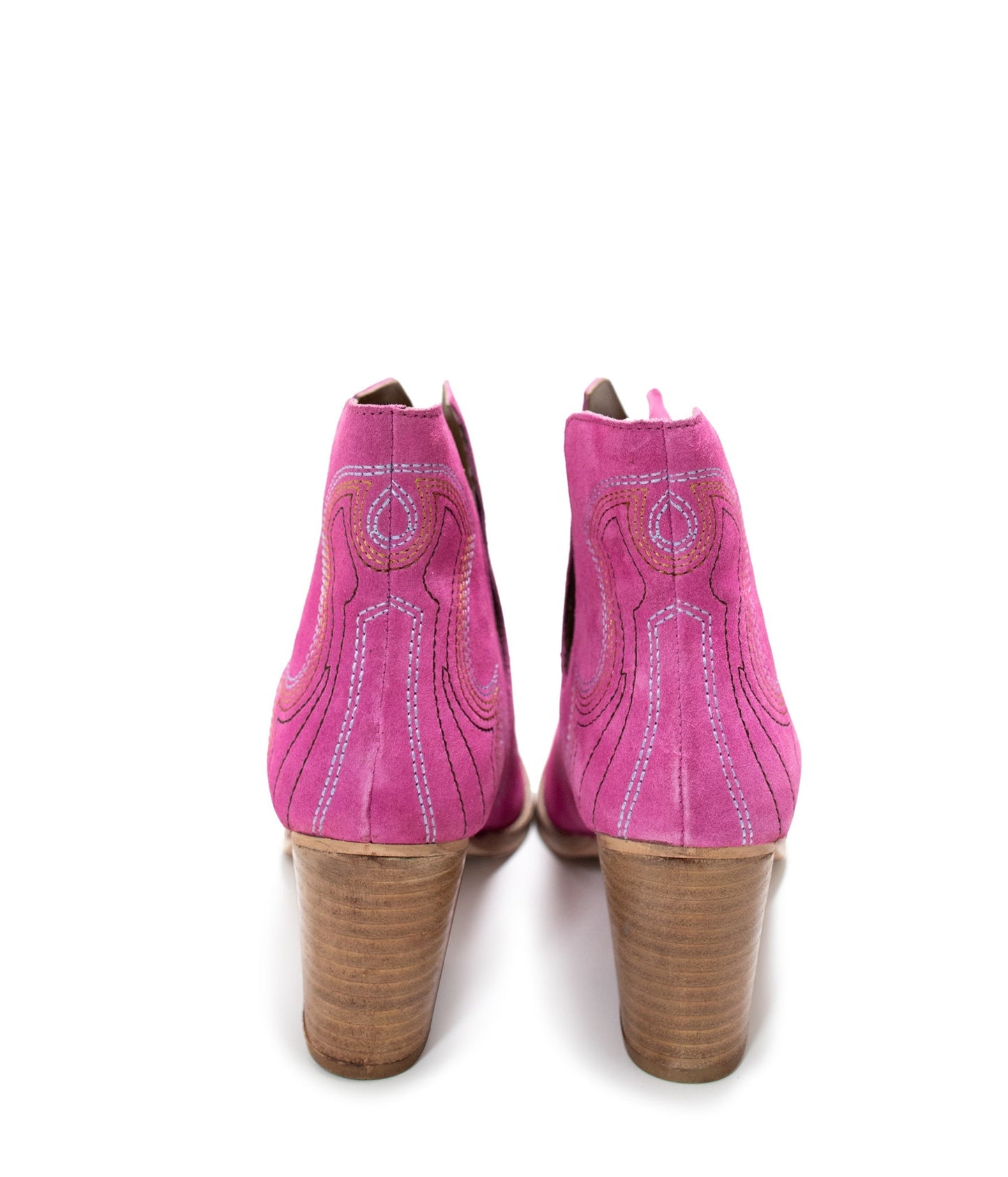 Journee Ankle Boots in Magenta - Loving God