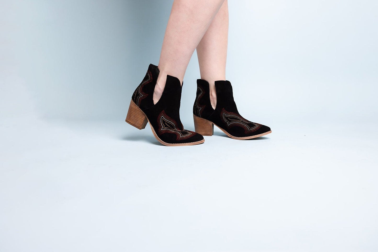 Journee Ankle Boots in Magenta - Loving God