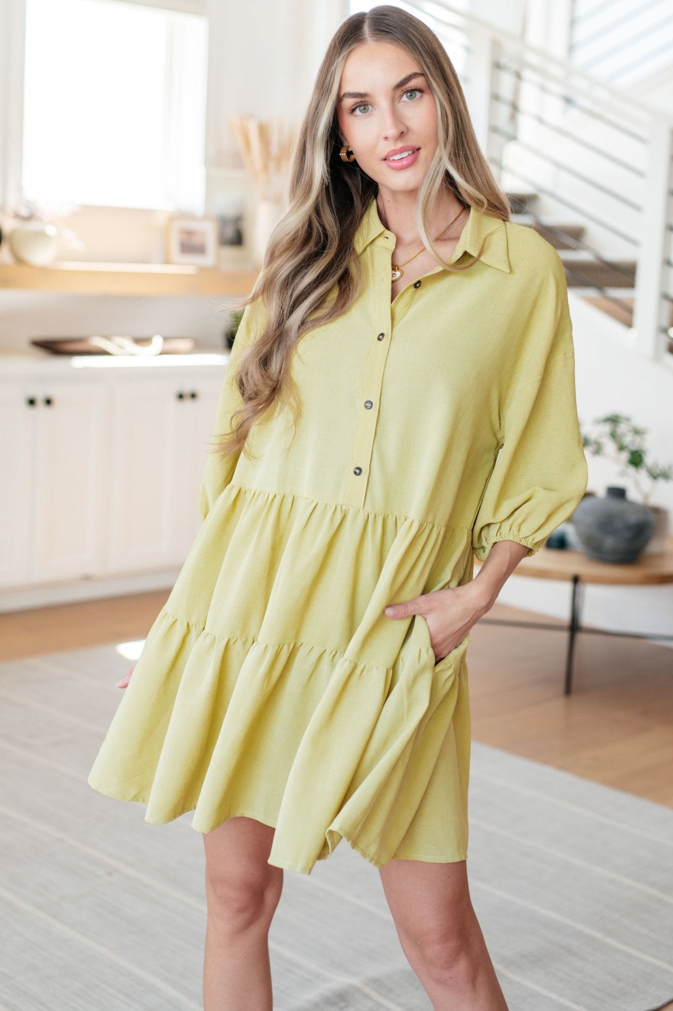 Just Like Honey Tiered Dress - Loving God