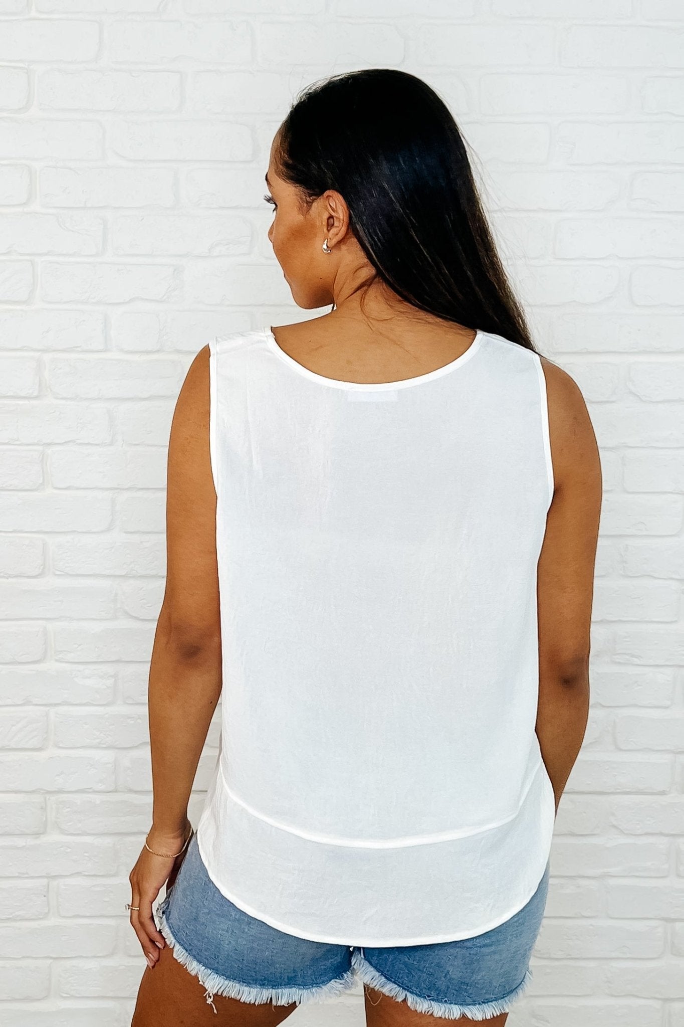 Keep it Cool or Crash Out Tank in Off White - Loving God