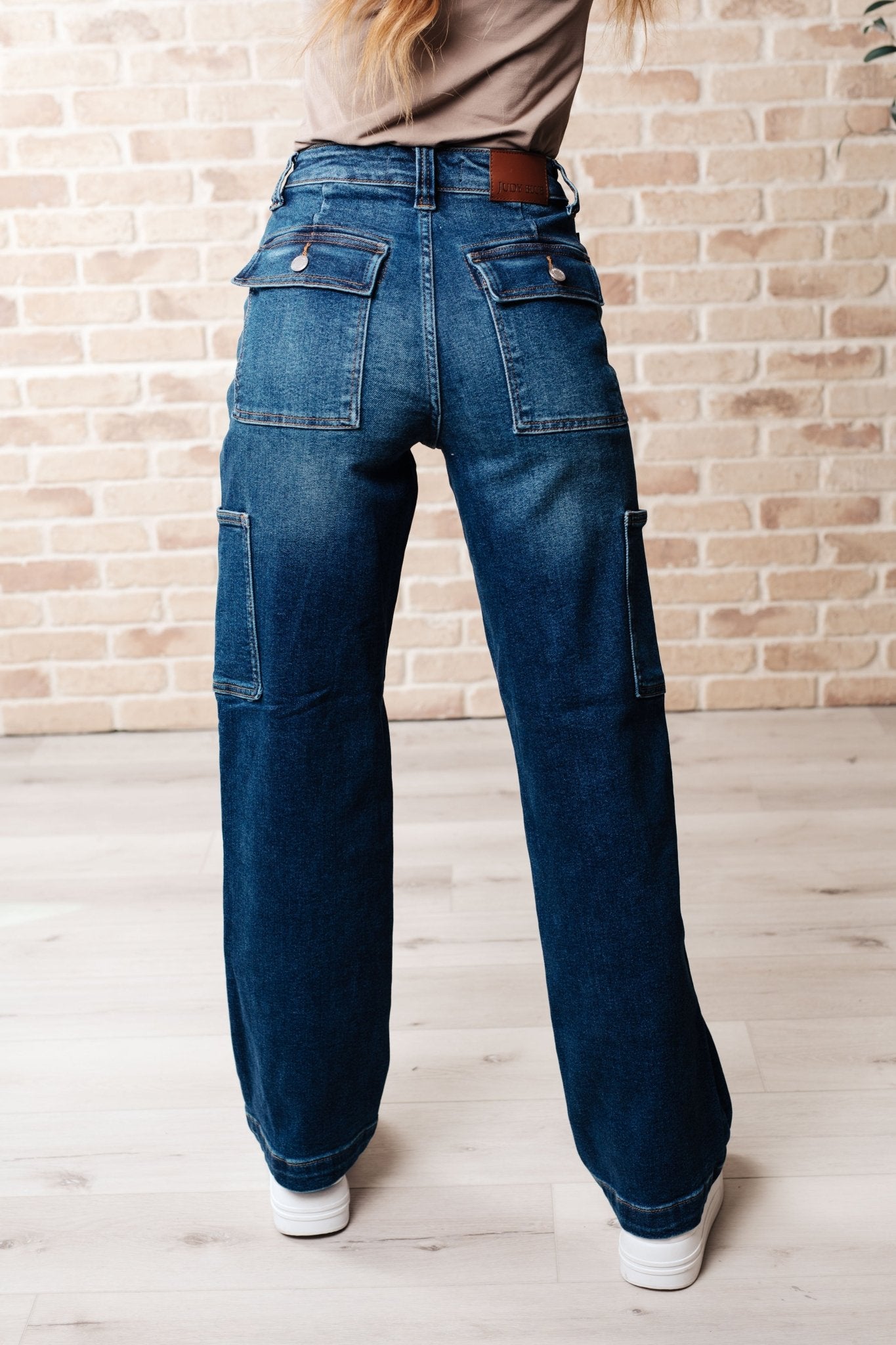 Leila High Rise Cargo Straight Jeans - Loving God