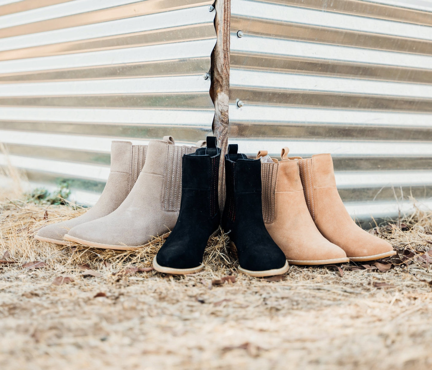 Leonor Suede Ankle Boot in Black - Loving God