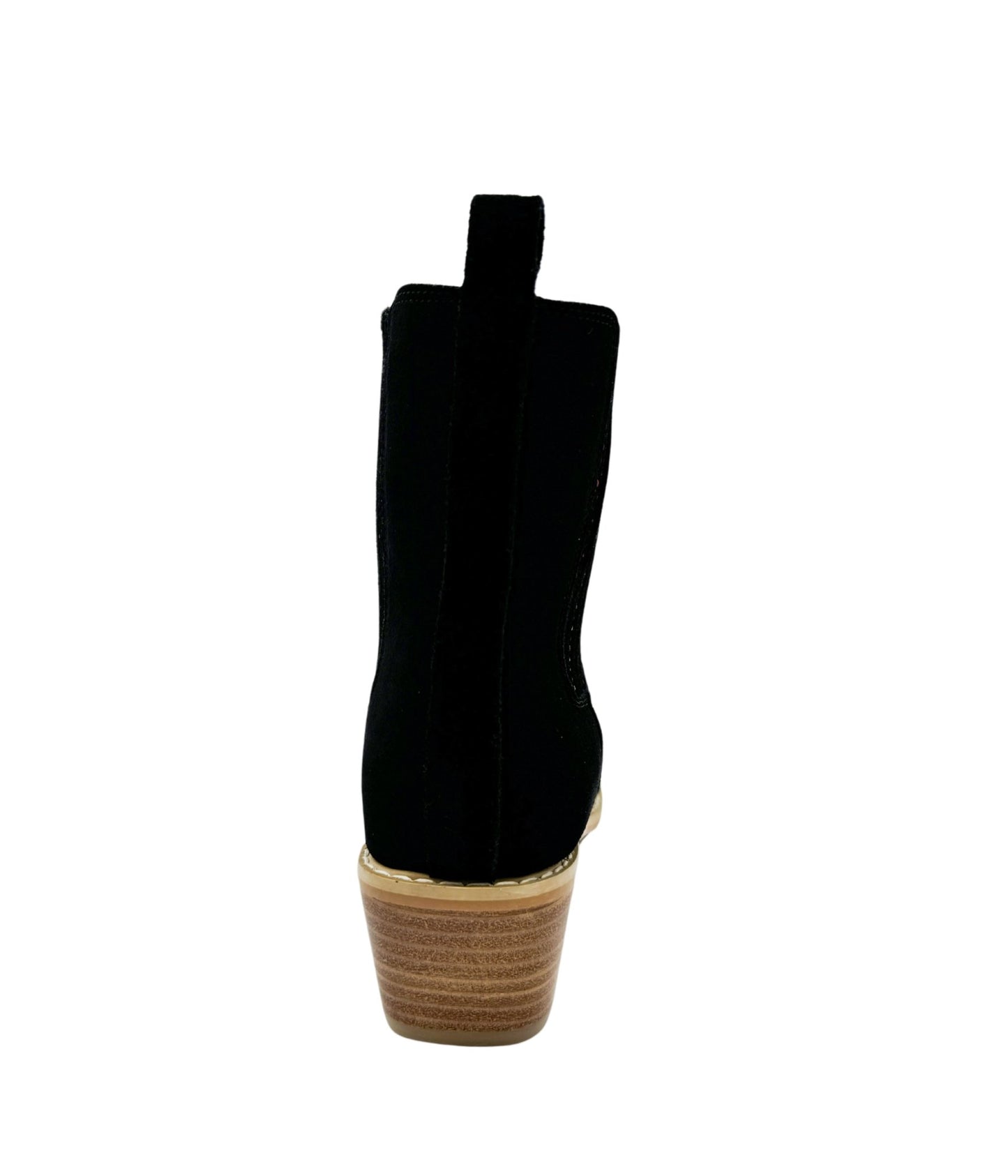 Leonor Suede Ankle Boot in Black - Loving God