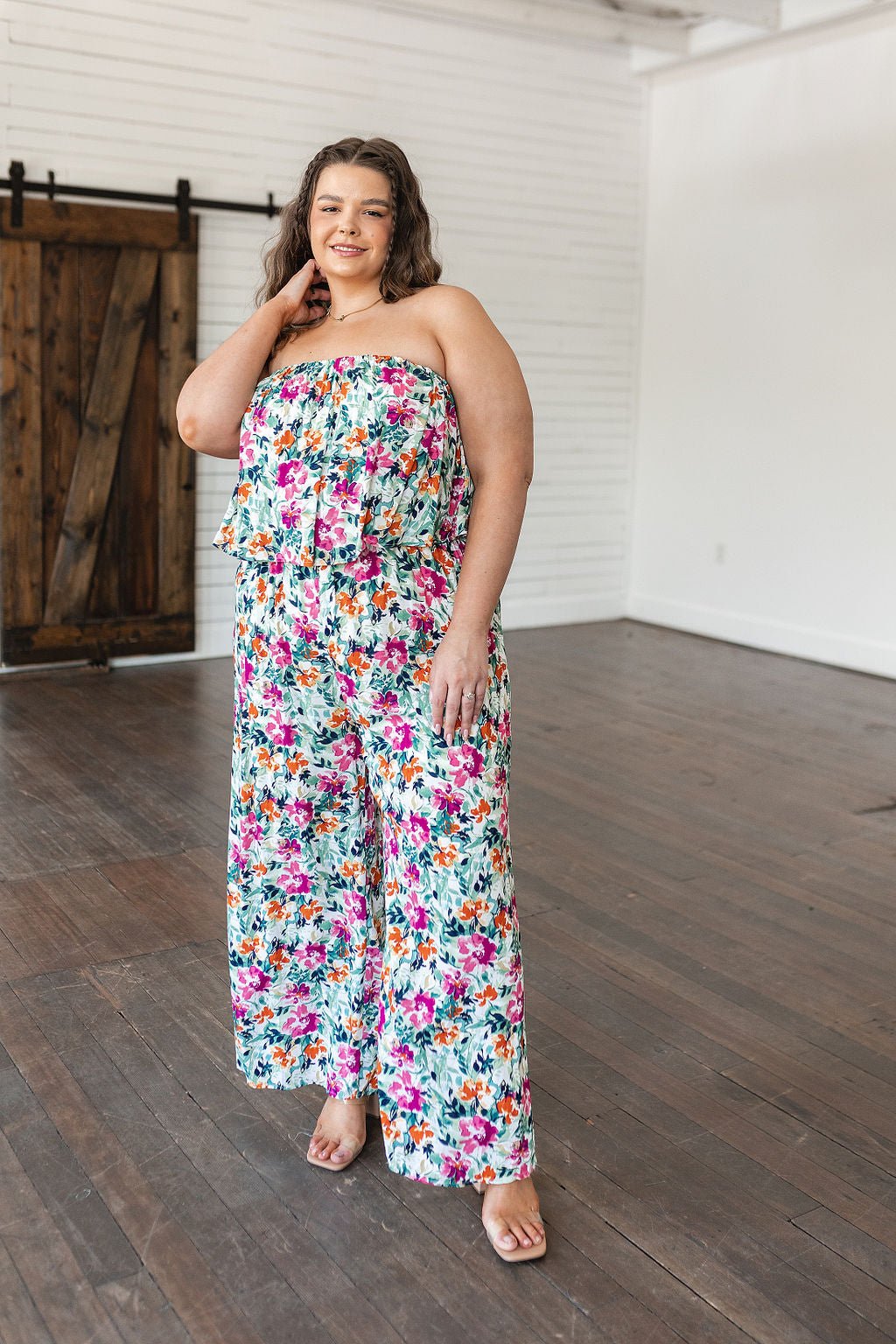 Life of the Party Floral Jumpsuit in Green - Loving God